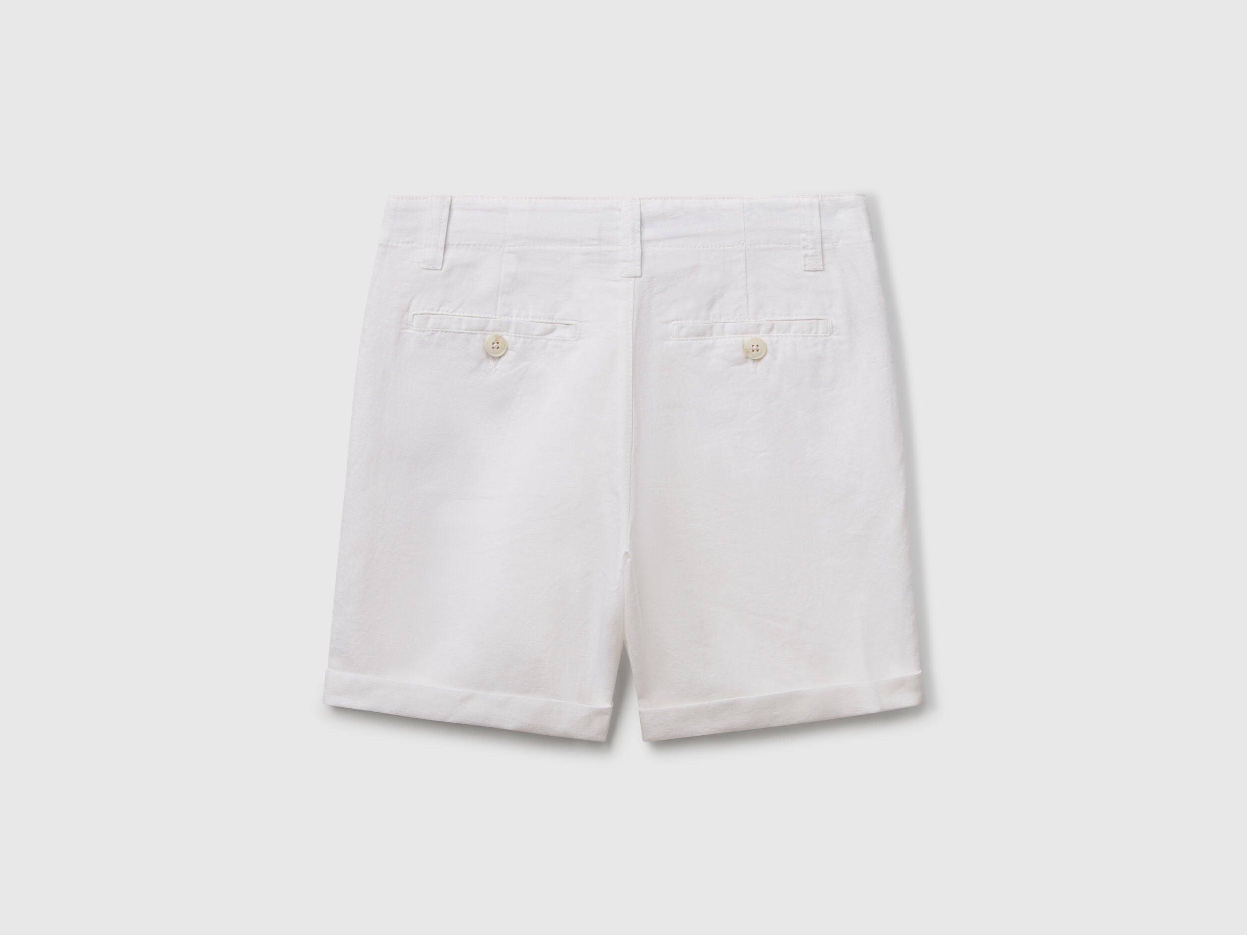 Benetton_Chino Bermudas in Pure Linen_43WBC901E_101_02