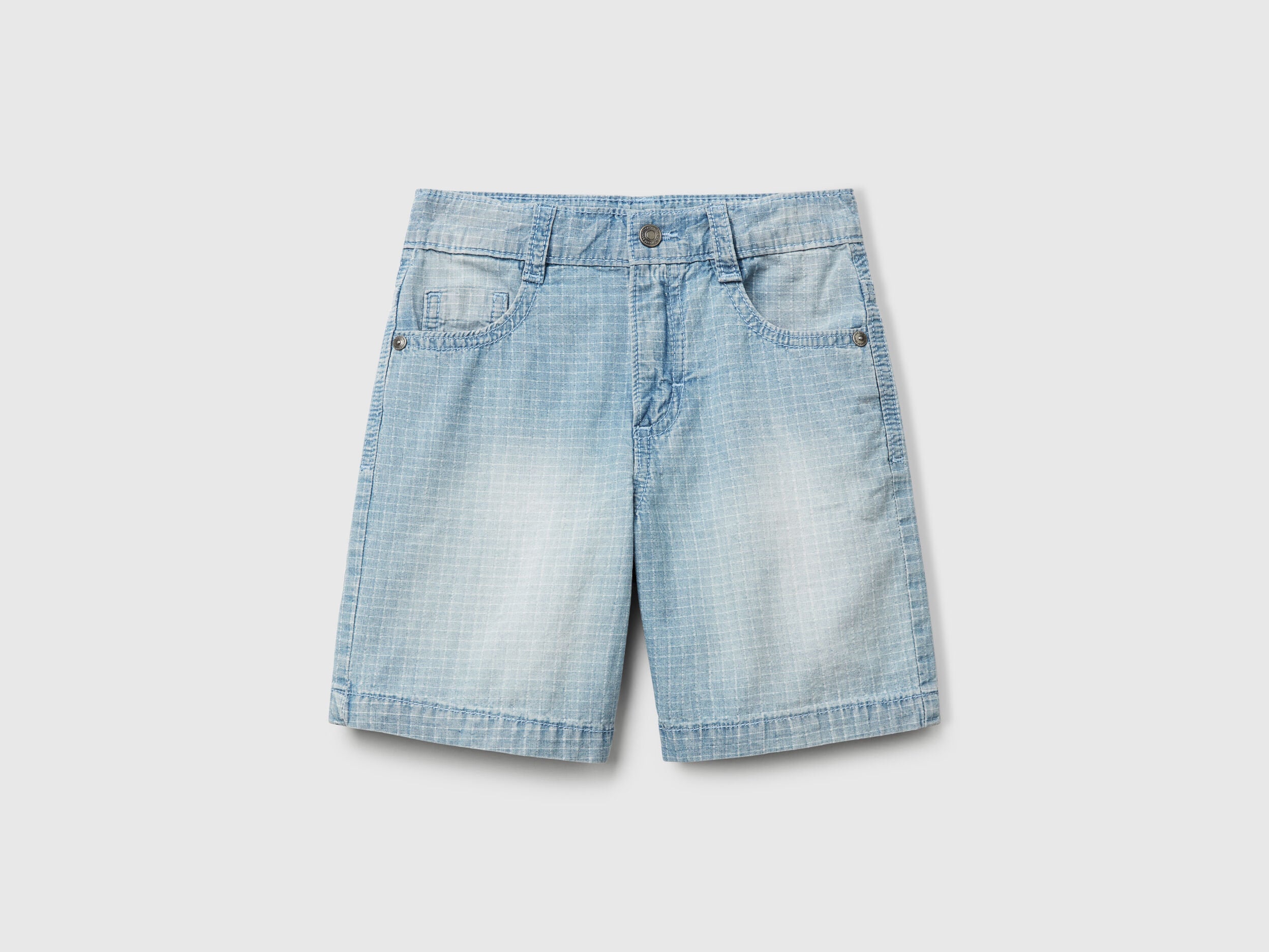 Benetton_Straight Check Shorts_43Z9G902R_902_01