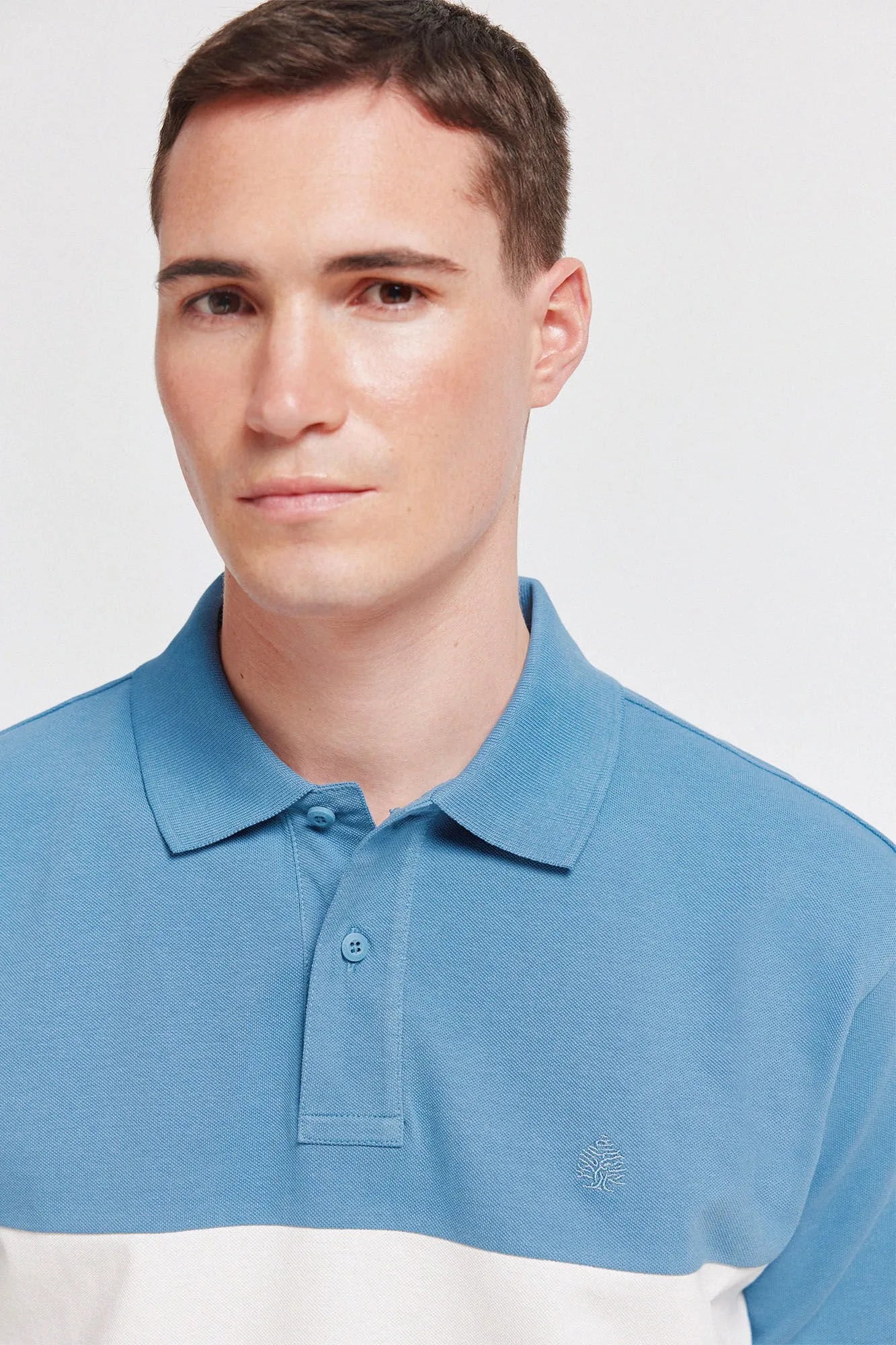 Springfield Blue Men PiquŽ Regular Fit Polo Shirt SKU: 4403093_14 Image 03
