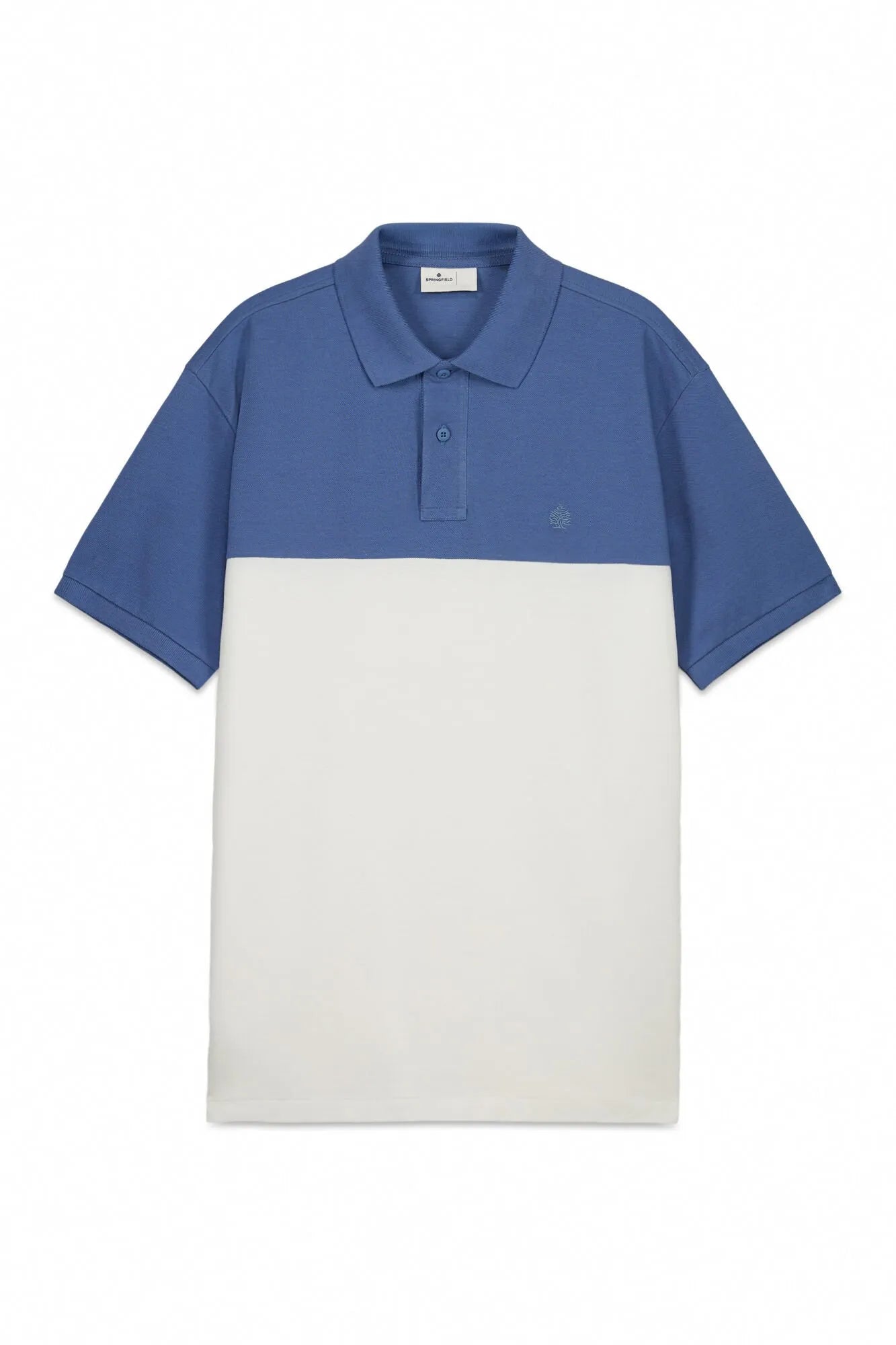 Springfield Blue Men PiquŽ Regular Fit Polo Shirt SKU: 4403093_14 Image 05