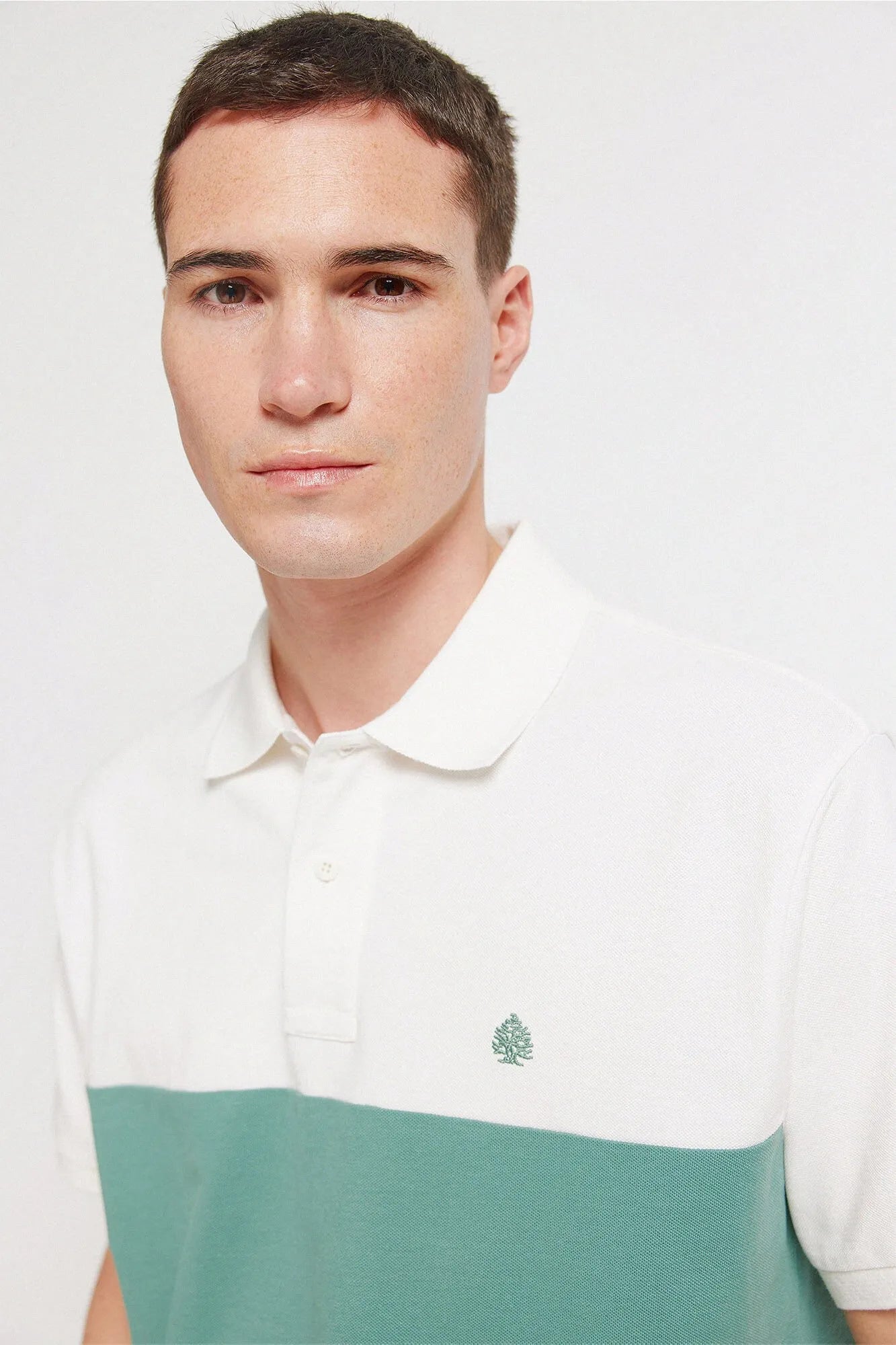 Springfield Green Men PiquŽ Regular Fit Polo Shirt SKU: 4403093_25 Image 03