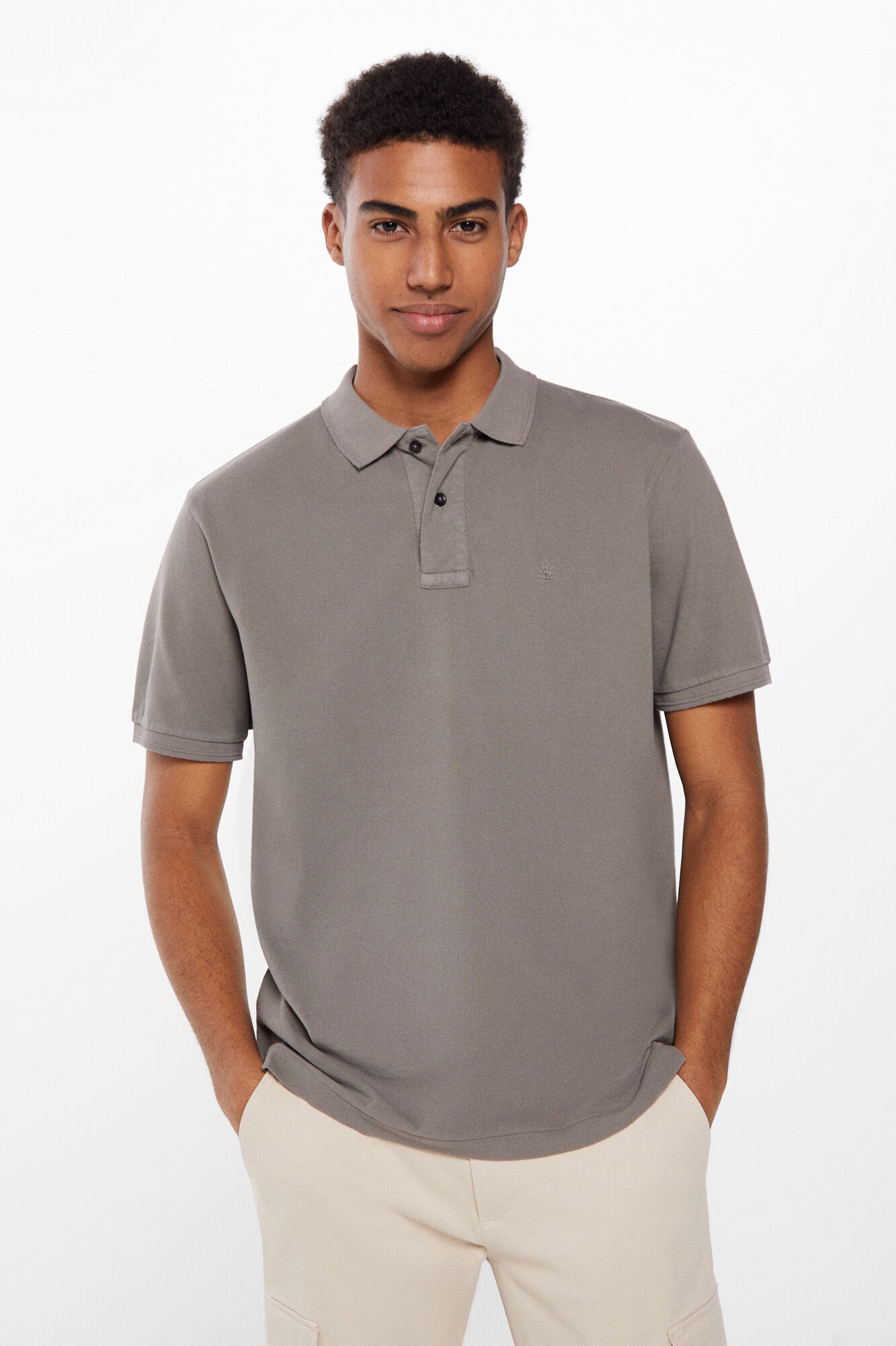 Classic Polo Shirt With Monochrome Logo_4407017_43_06