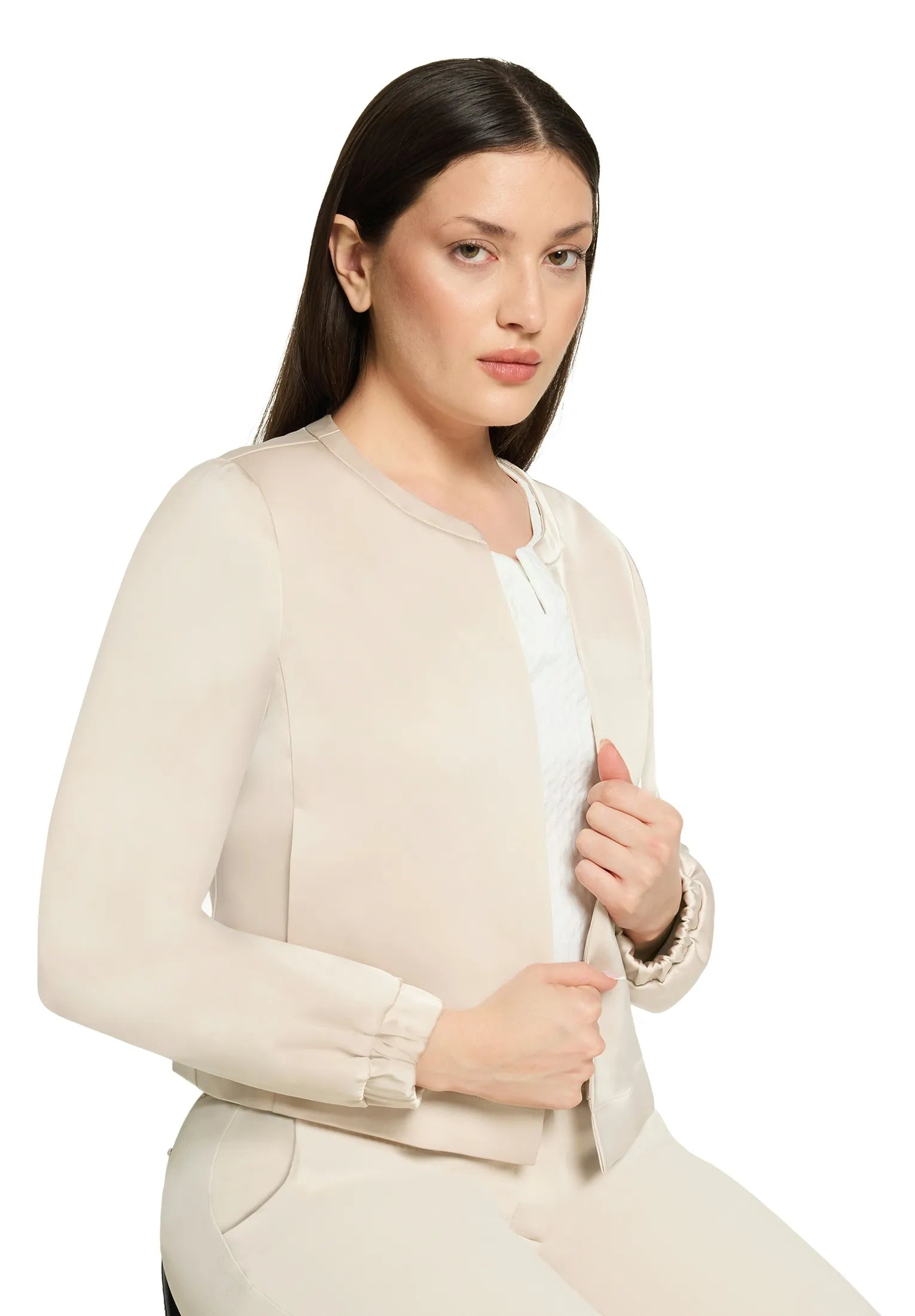Betty Barclay Soft Nature Women Blazer Jacket Short 1/1 Sleeve SKU: 4421-3386_1098 Image 06