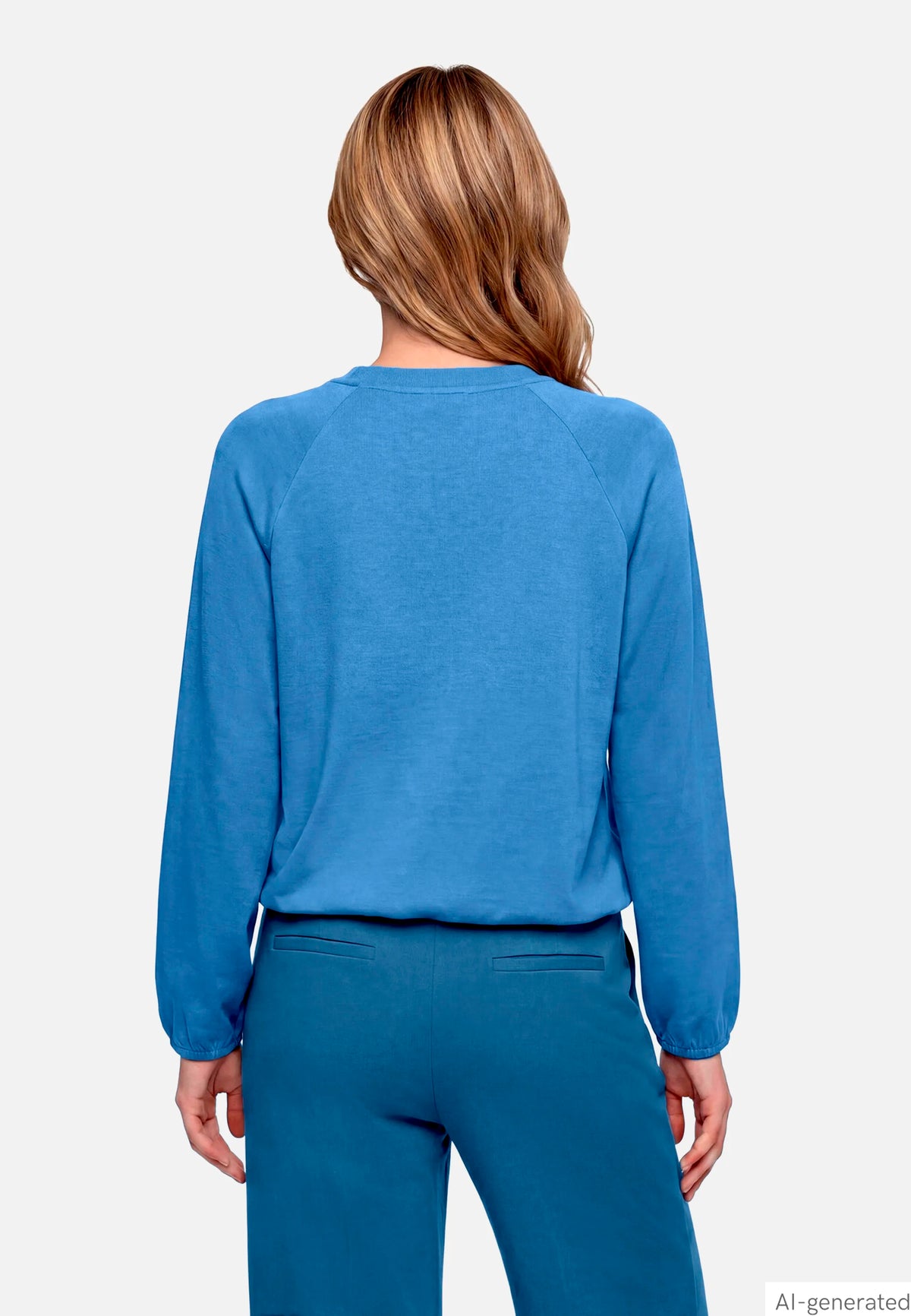 Betty Barclay Blue Horizon Women Blouson with 3/4 Sleeves SKU: 4431-1659_8427 Image 03