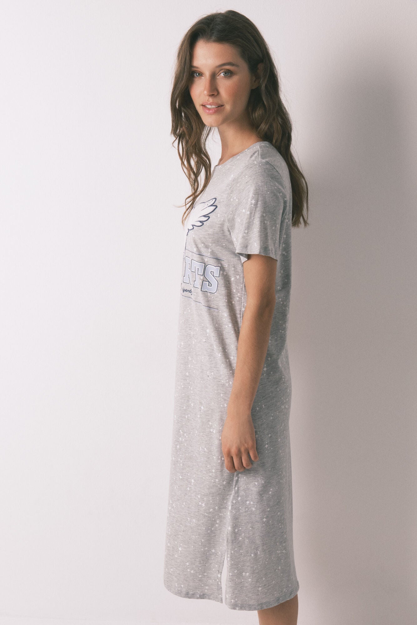 Women Secret_Dark Grey_Grey Hedwig Print Cotton Midi Camisole_4442110_41_03