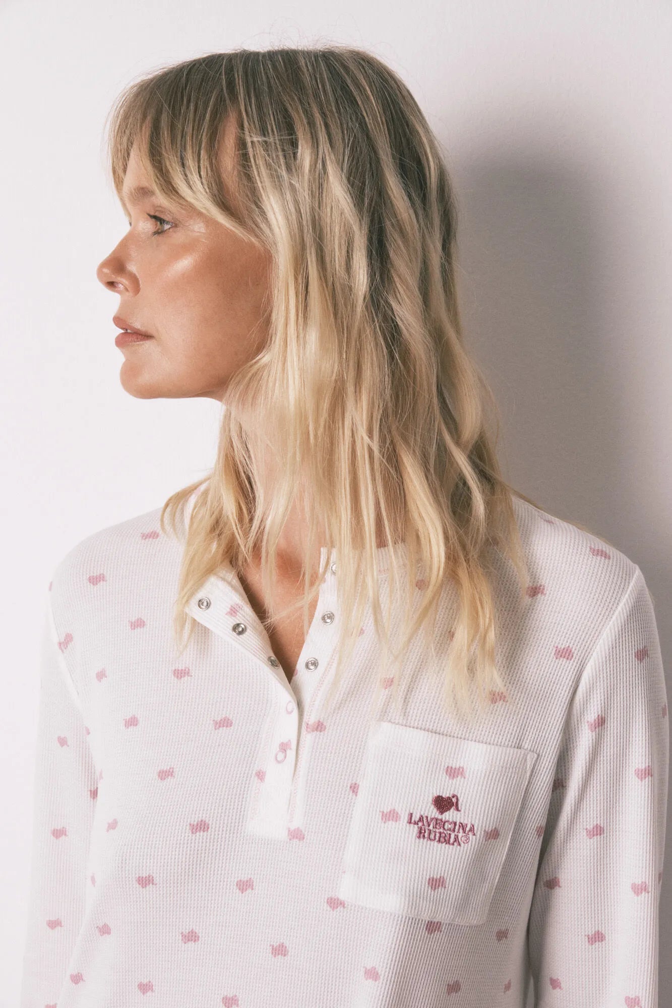 Women Secret_Pink_Waffle Fabric Midi Nightgown_4442118_70_04