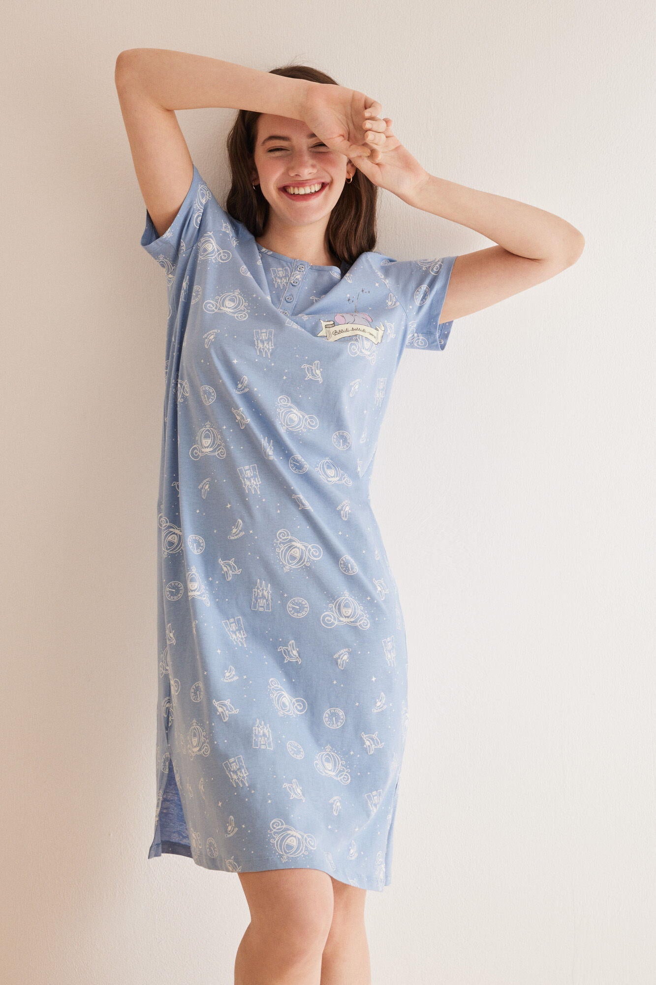 Short Sleeve Medium Nightdress_4447710_12_01