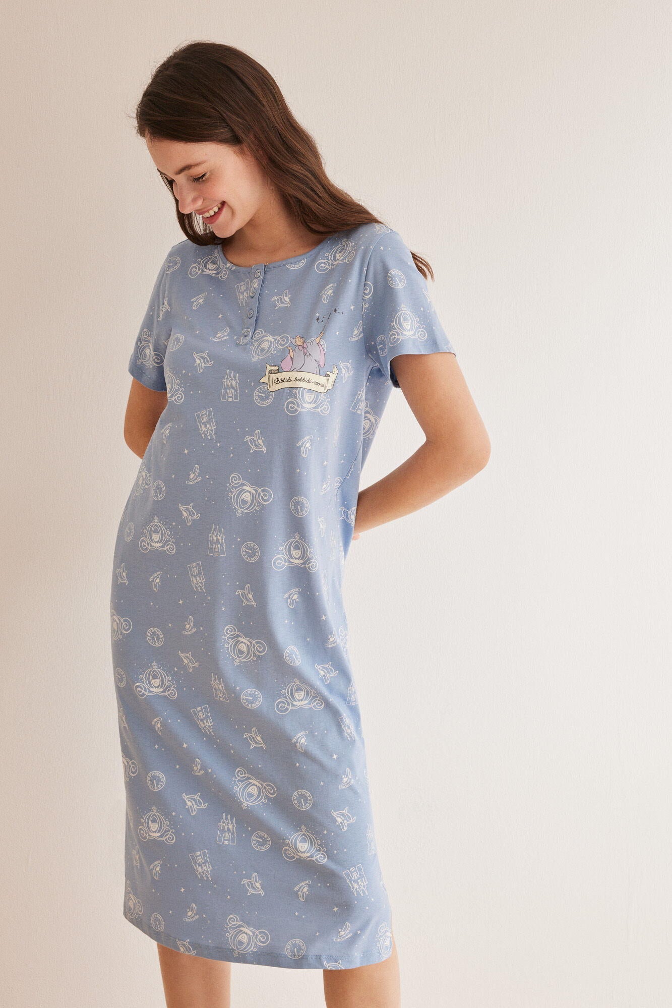 Short Sleeve Medium Nightdress_4447710_12_04