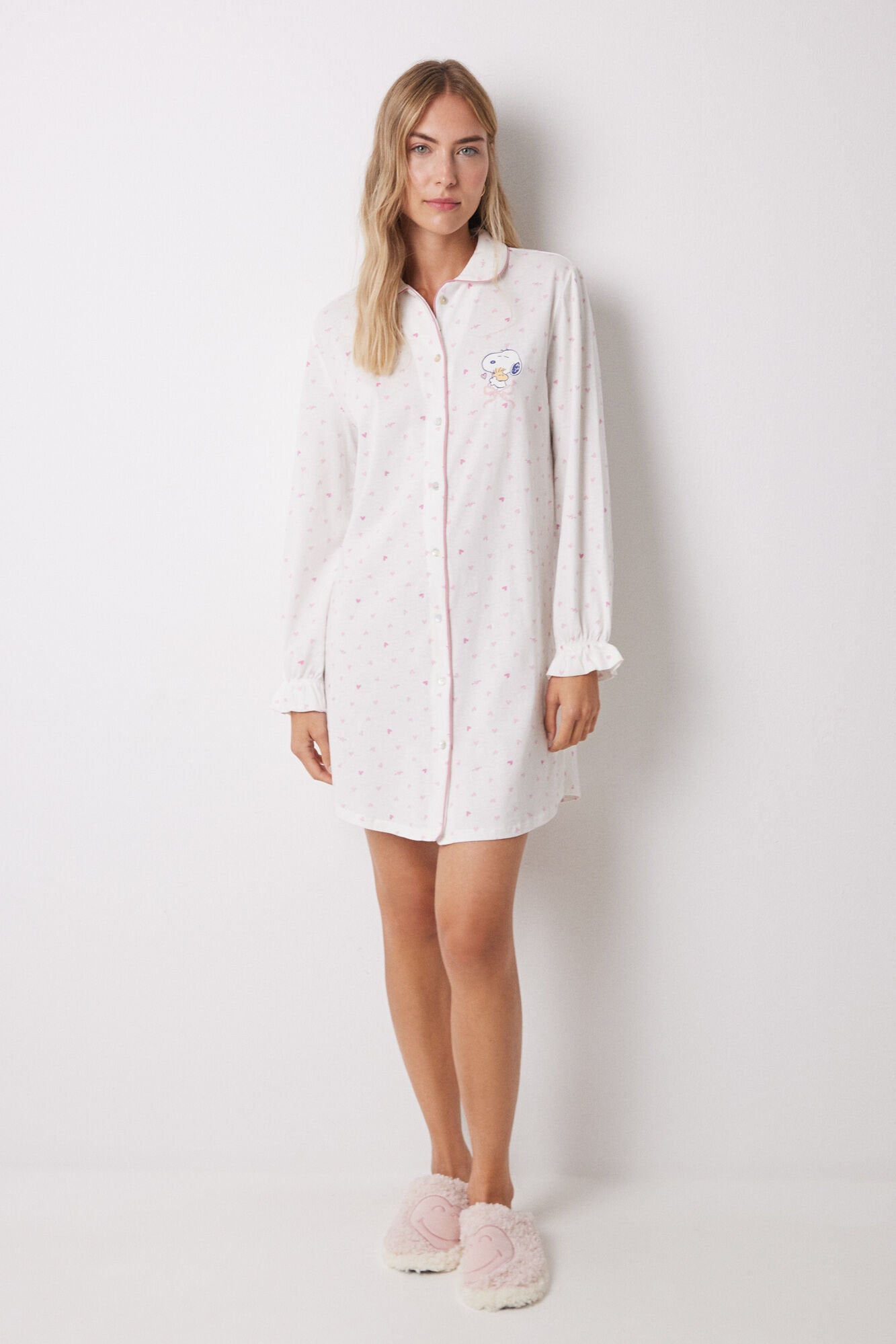 Women Secret_100% Cotton Nightgown with Pink Heart_4449081_73_03