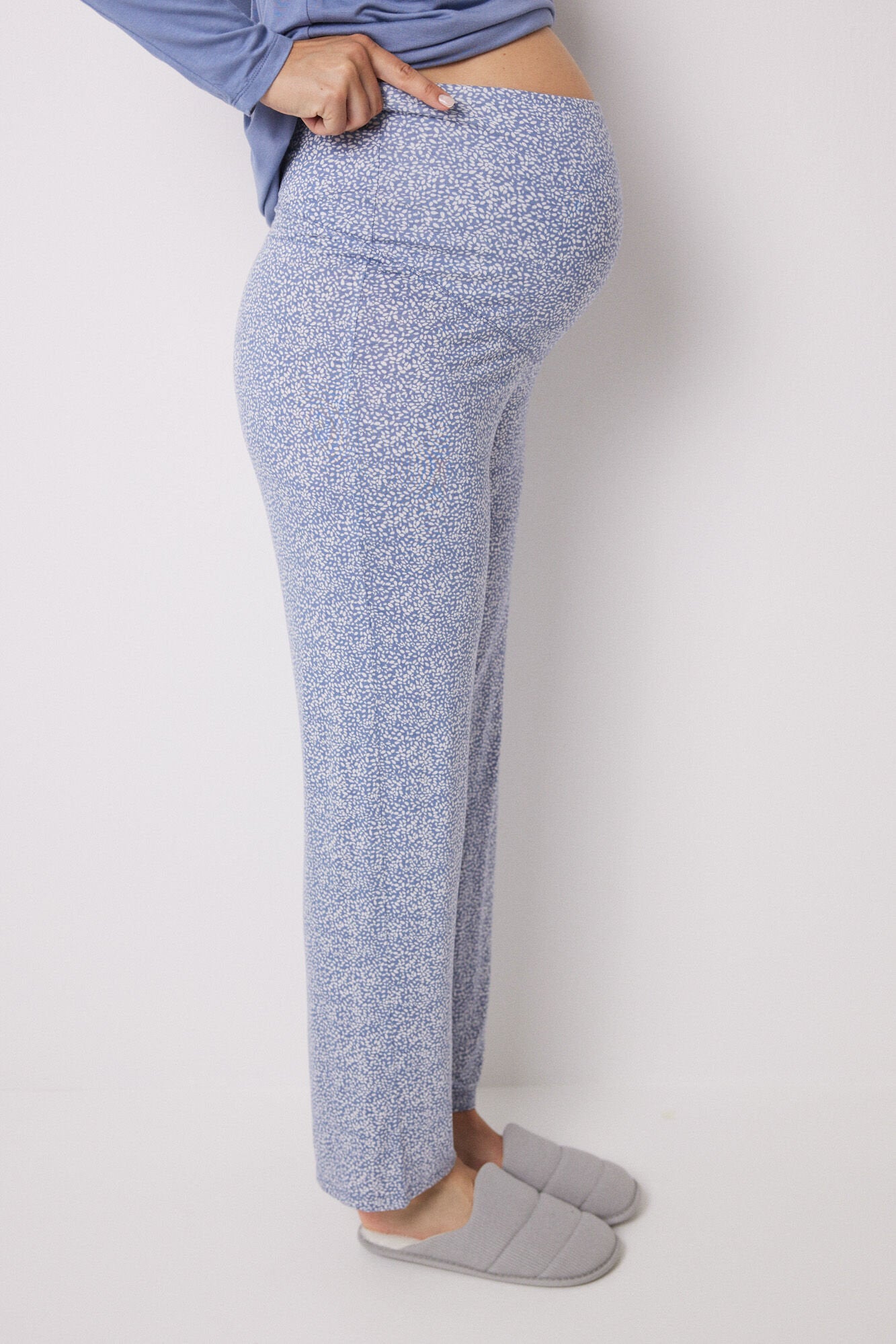 Pajamas "Maternity" Soft Touch Blue_03