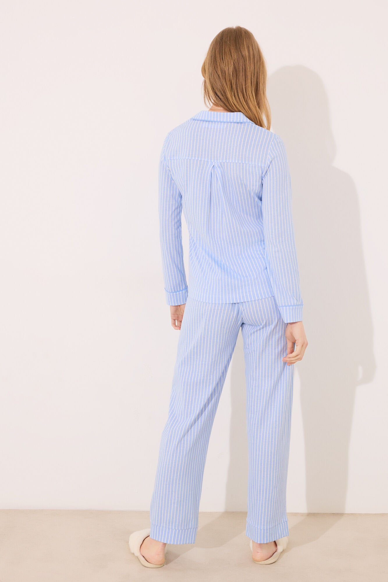Women Secret_"Maternity" Classic Pyjamas 100% Cotton Striped_4469711_15_06