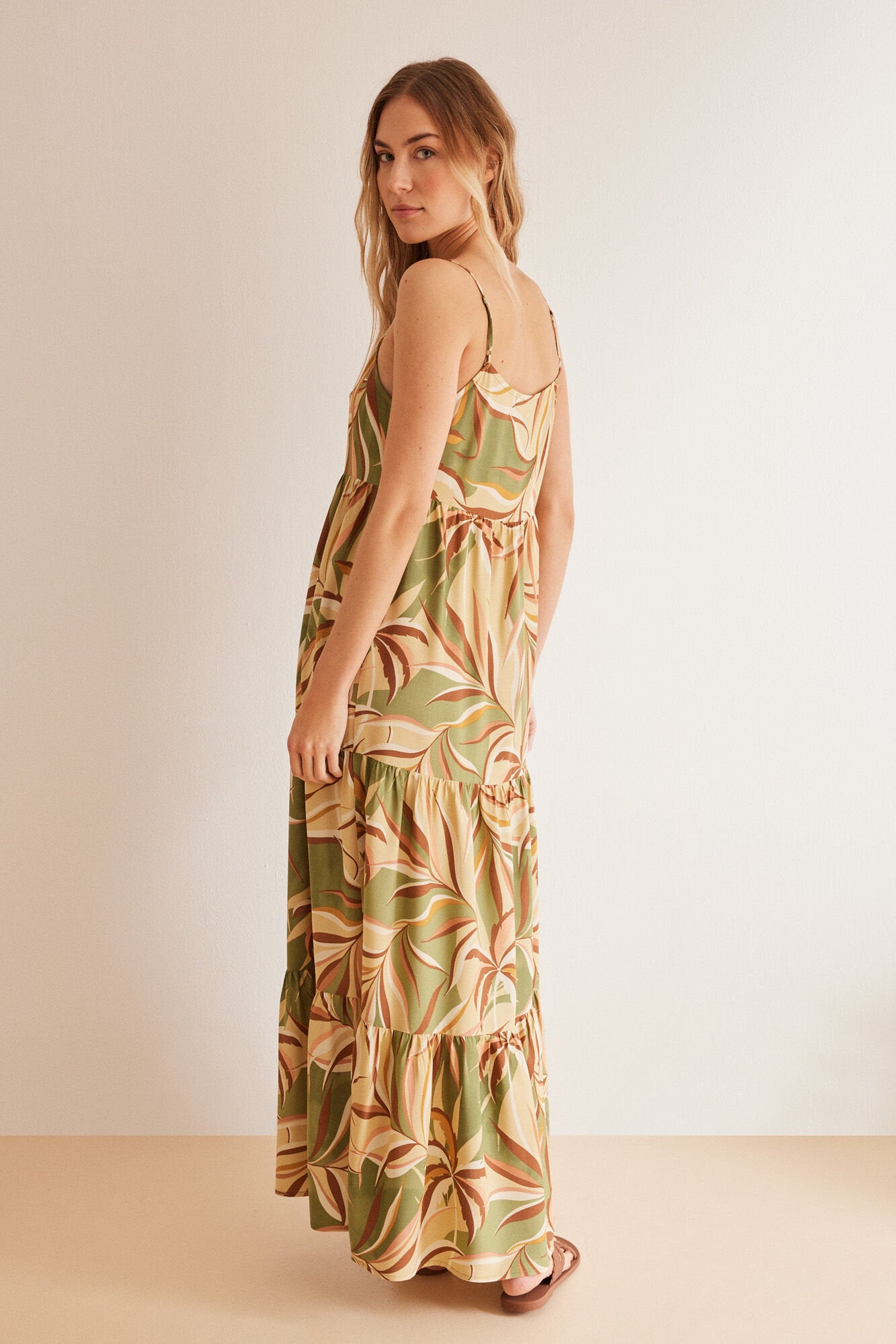 Multicoloured Straps Long Dress_4477734_98_05