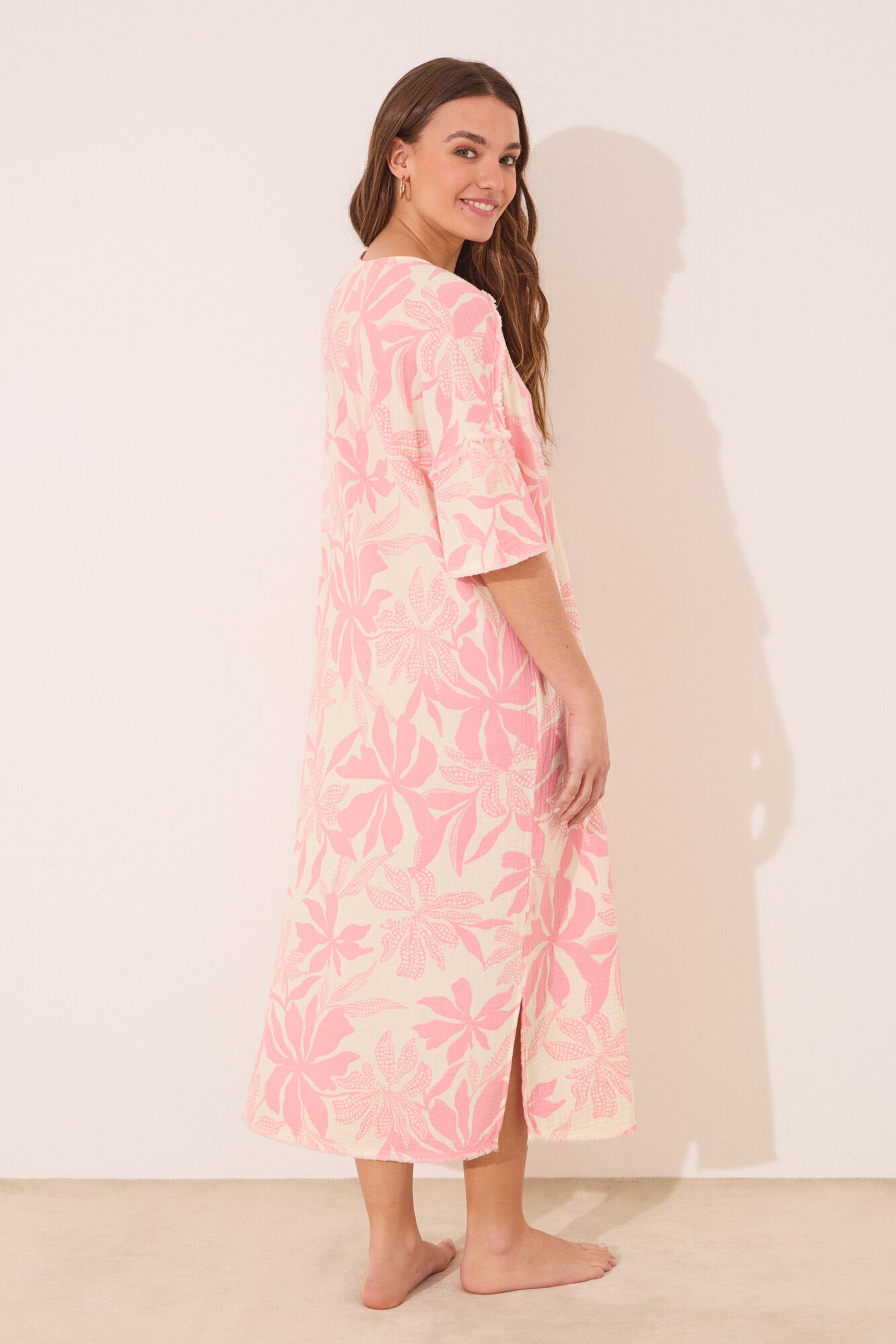 Women Secret_Long Muslin Dress 100% Cotton Flower Print_4479839_70_05