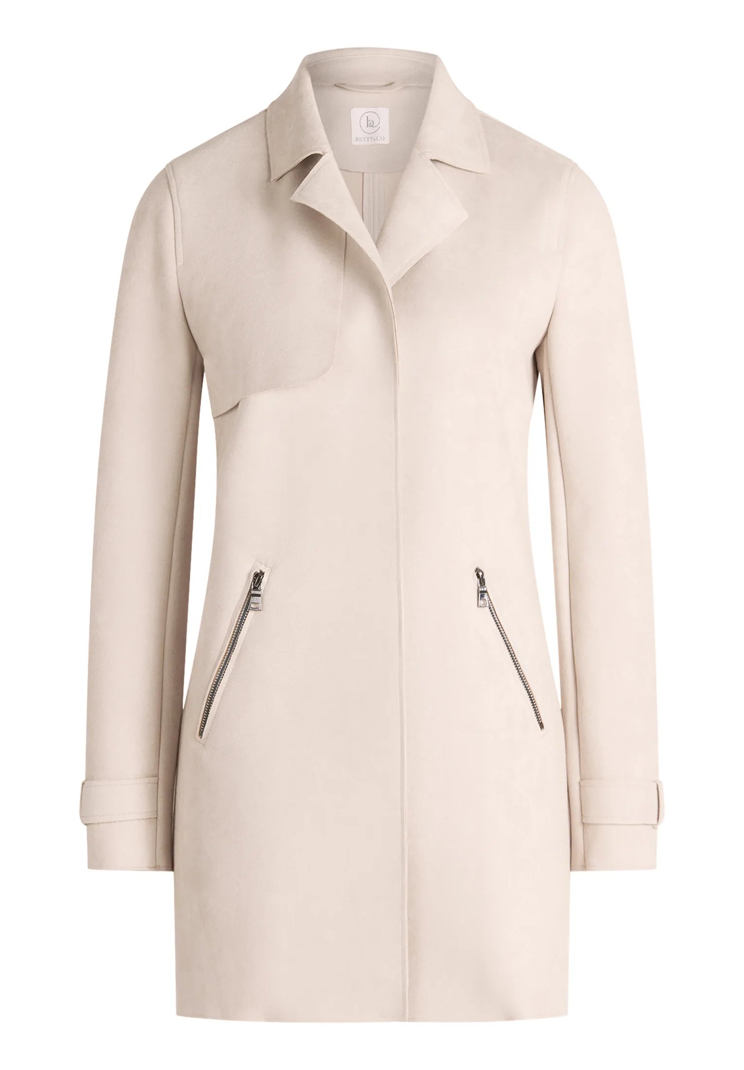 Betty Barclay Soft Nature Women Long Jacket with Lapel Collar SKU: 4484-3396_1098 Image 06