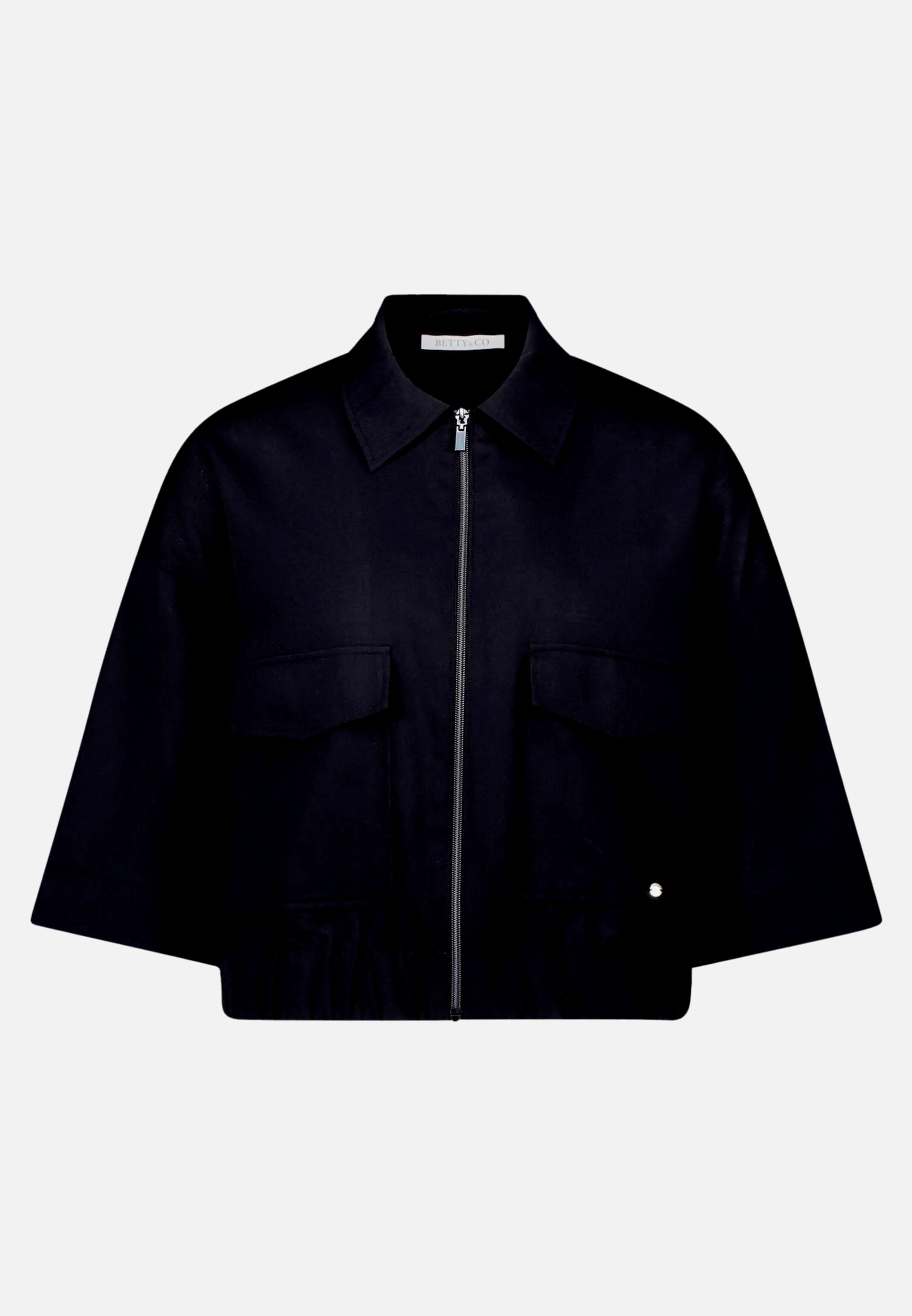 Betty Barclay Black Women Casual Jacket with Collar SKU: 4519-3339_9045 Image 04
