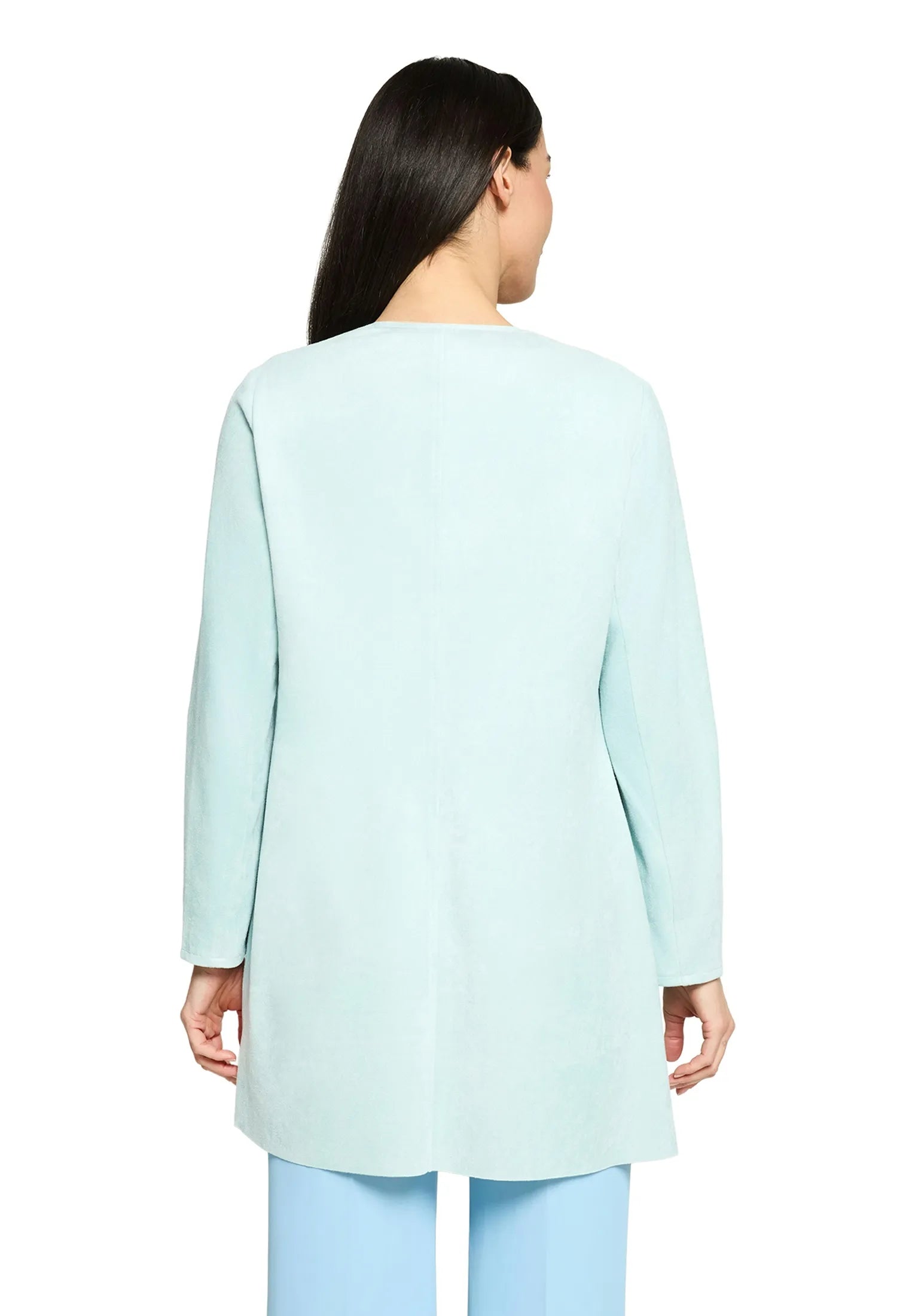 Betty Barclay Gray Mist Women Blazer Jacket Long 1/1 Sleeve SKU: 4520-1673_8270 Image 03