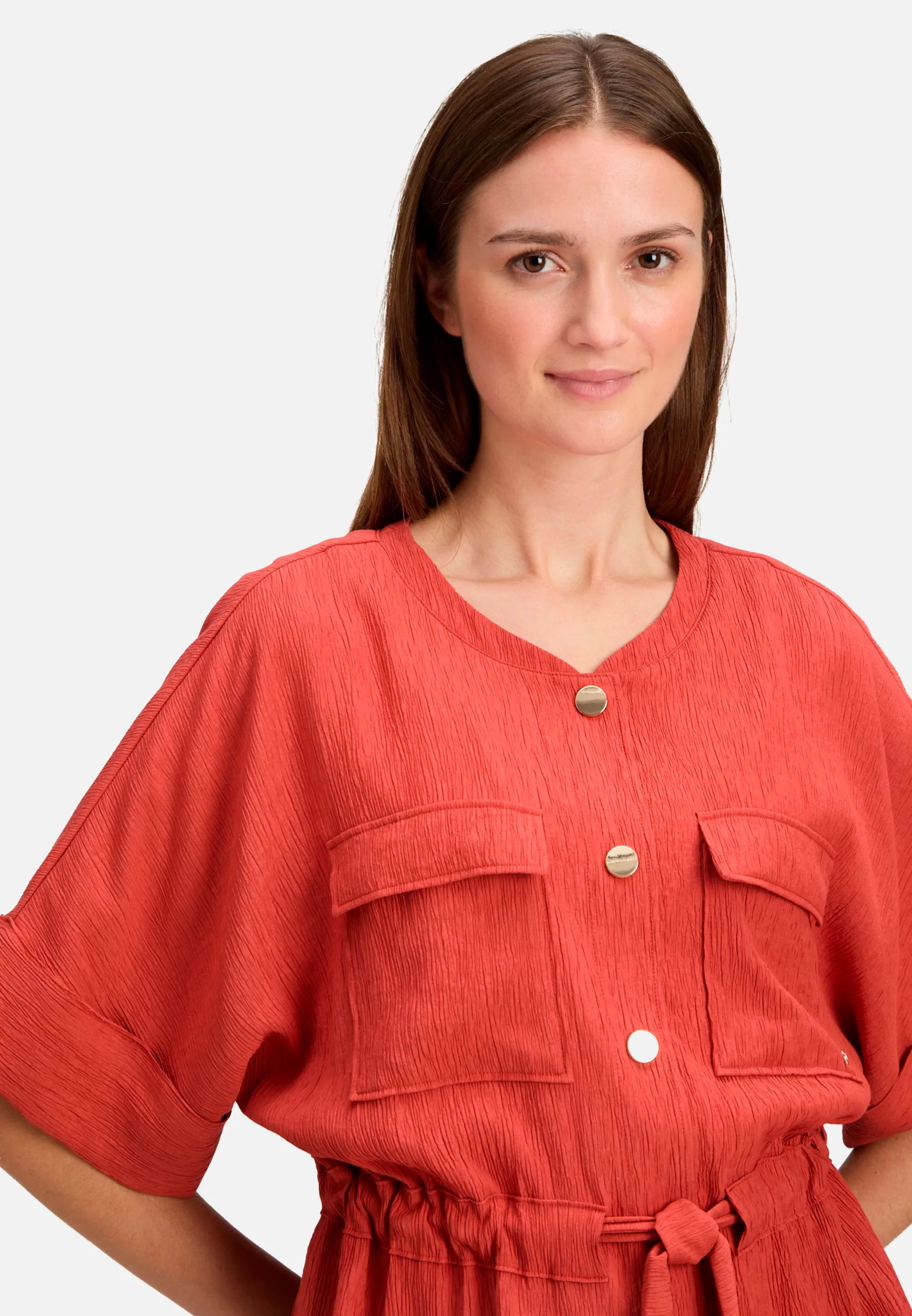 Betty Barclay Rust Red Women Casual Jacket with Pockets SKU: 4521-3338_4429 Image 06