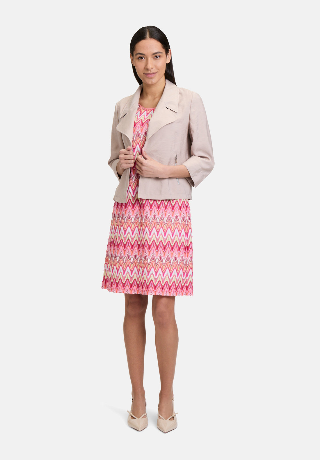 Betty Barclay_Blazer Jacket with 3/4 Sleeves_4533-1136_7316_02