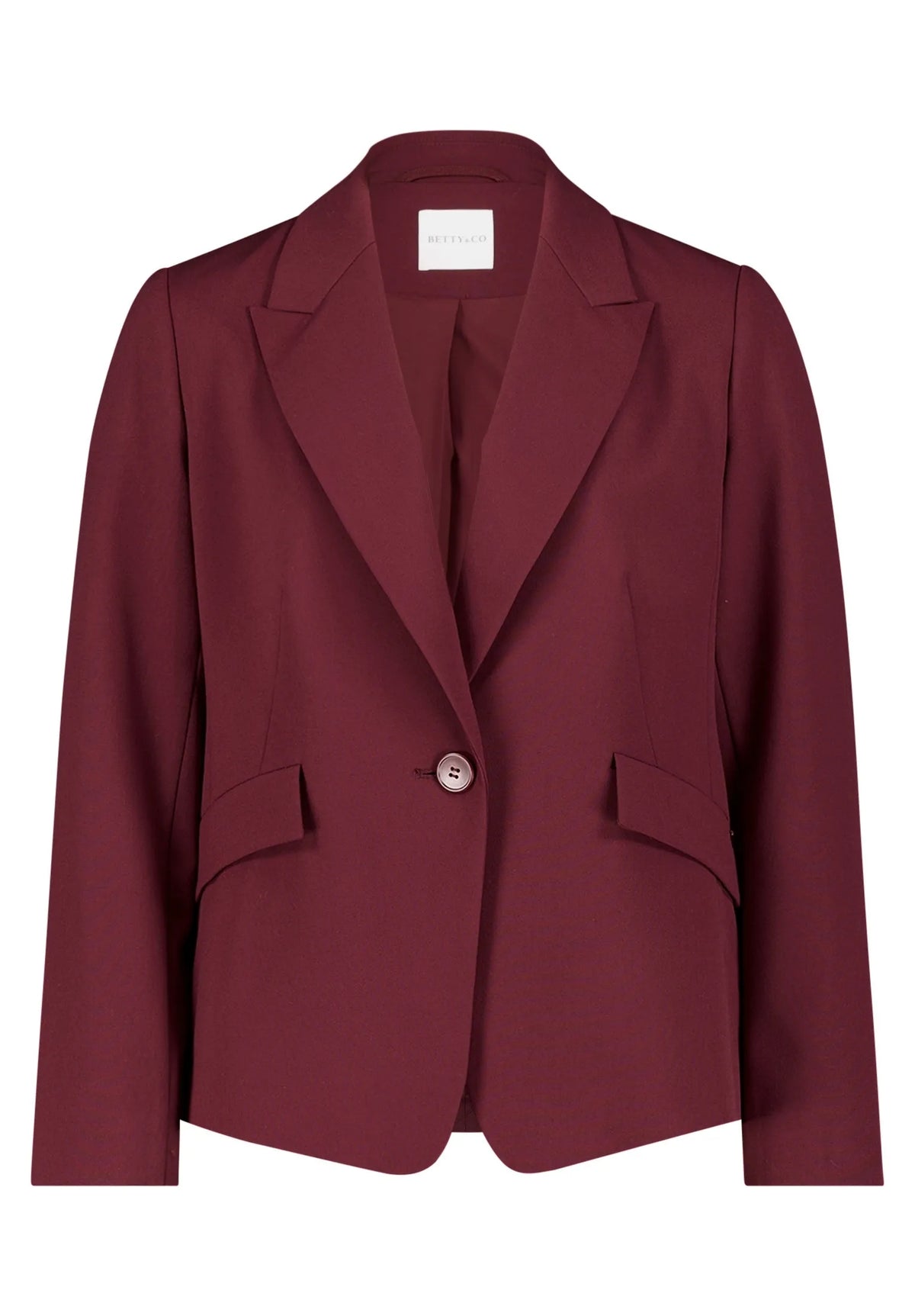 Betty Barclay Fall Burgundy Women Short Blazer SKU: 4574-3747_4626 Image 06