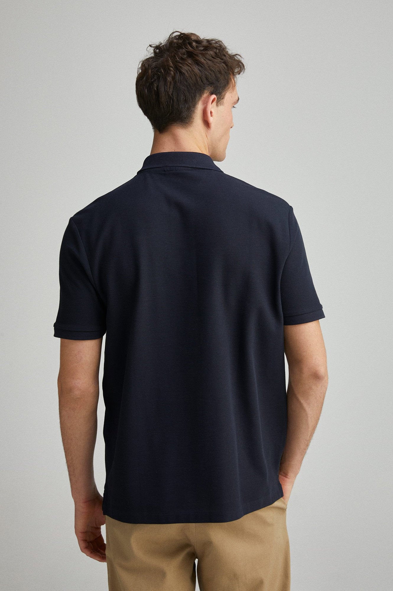 Springfield_Regular Fit Zip Fastening PiquŽ Polo_4589102_10_03