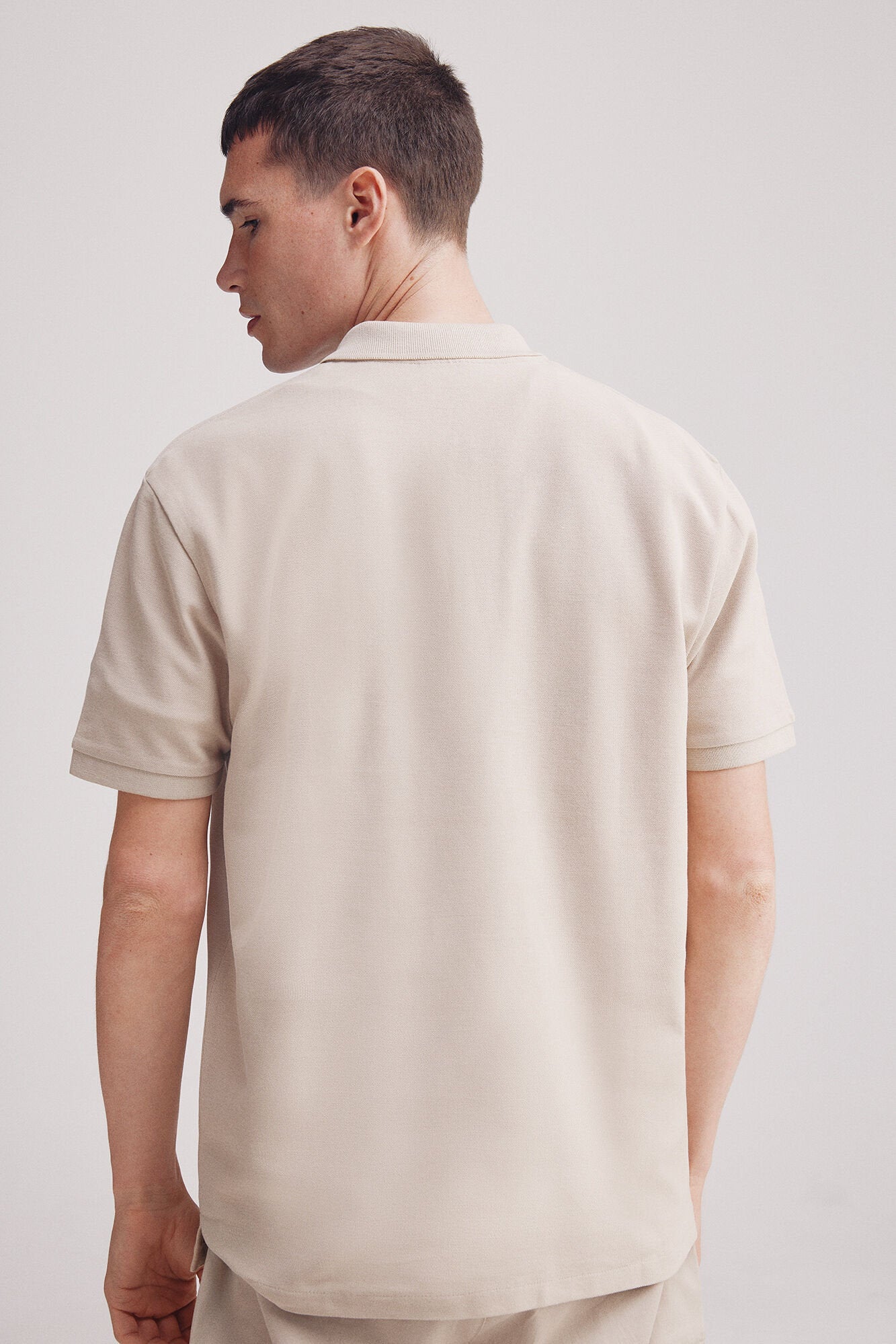 Springfield_Regular Fit Zip Fastening PiquŽ Polo_4589102_37_03