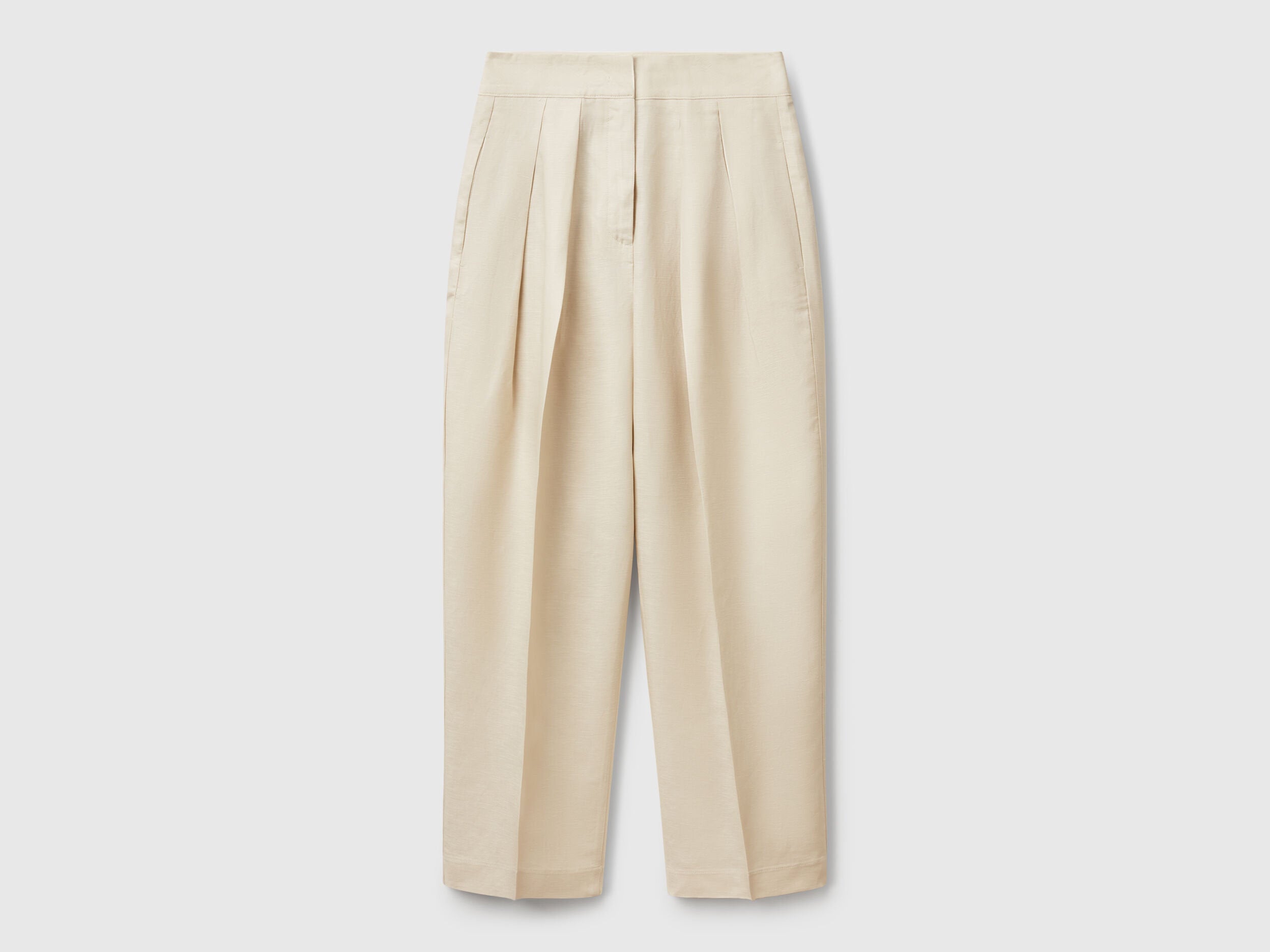 Benetton_Wide Trousers in Linen Blend_45BVDF09B_152_04