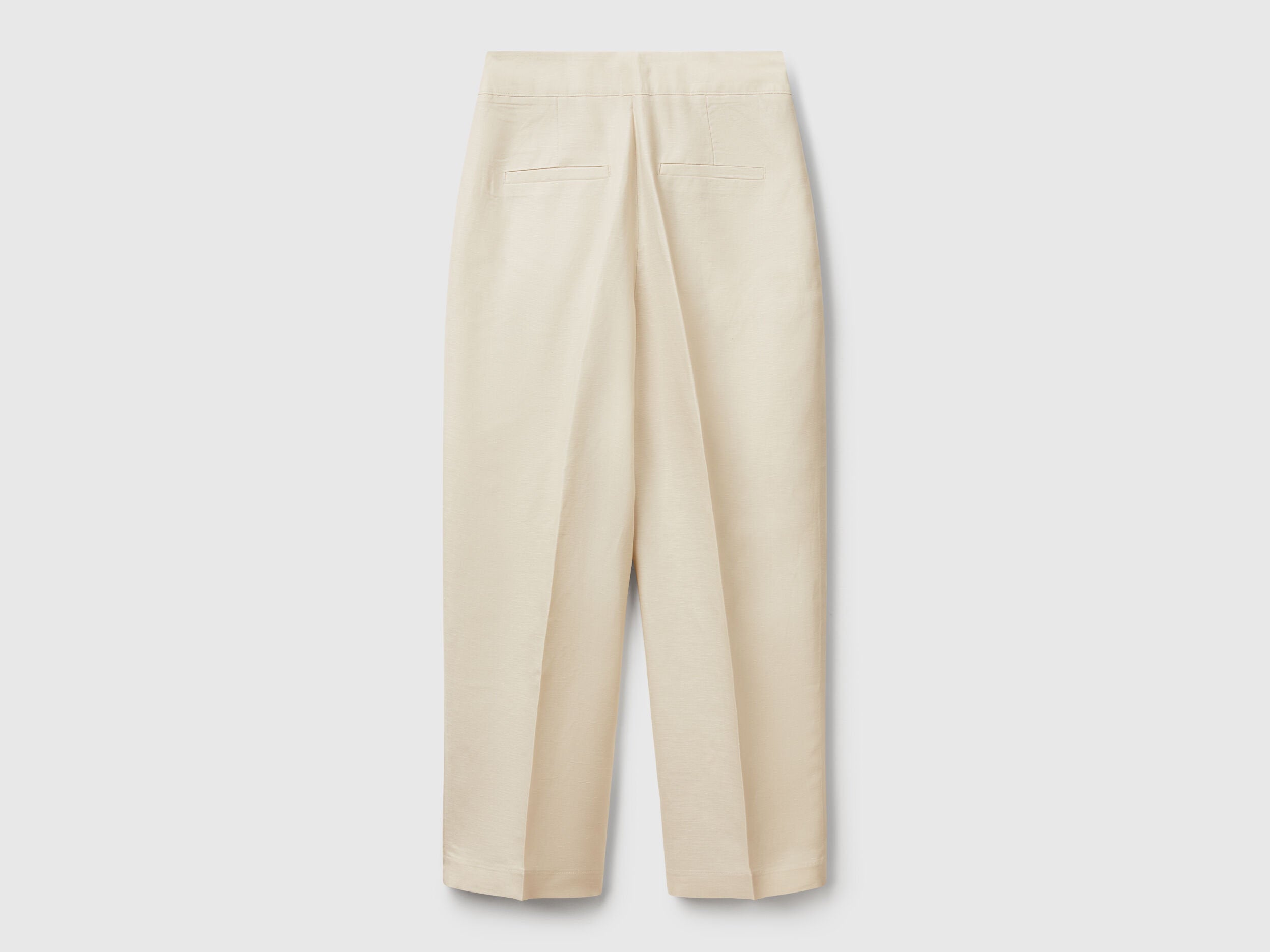 Benetton_Wide Trousers in Linen Blend_45BVDF09B_152_05