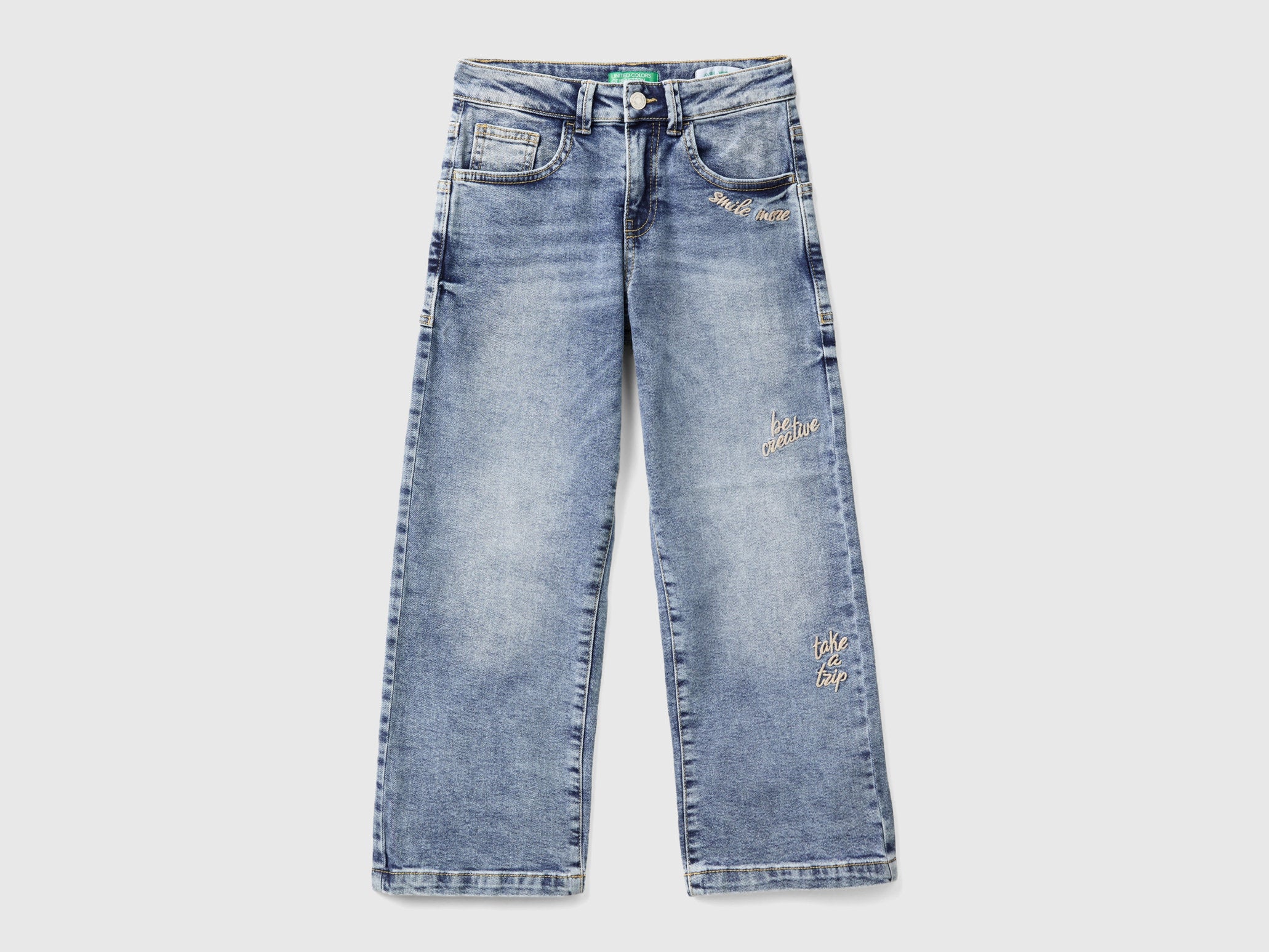 Straight Leg Jeans In "Eco-Recycle" Denim_45ONCE03C_901_01