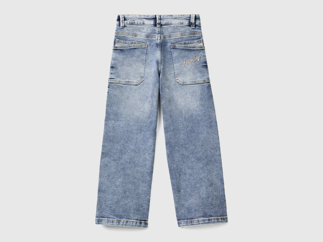 Straight Leg Jeans In "Eco-Recycle" Denim - BEVAVA
