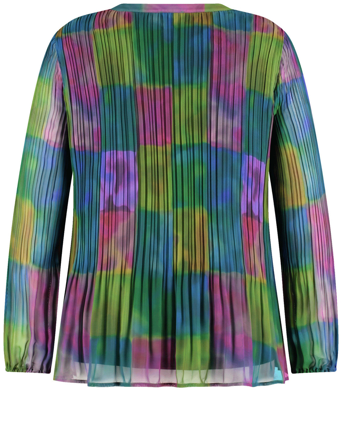 Samoon_Dark Green Patterned_Blouse 1/1 Sleeve_460020-84018_5762_02