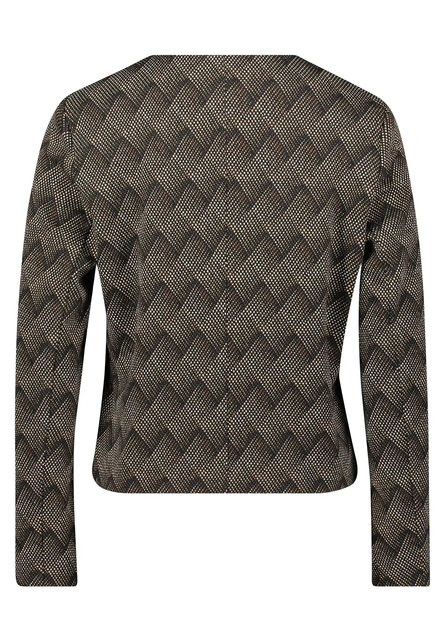 Betty Barclay_Black/Beige_Blazer Jacket Short 1/1 Sleeve_4605-1442_9875_02