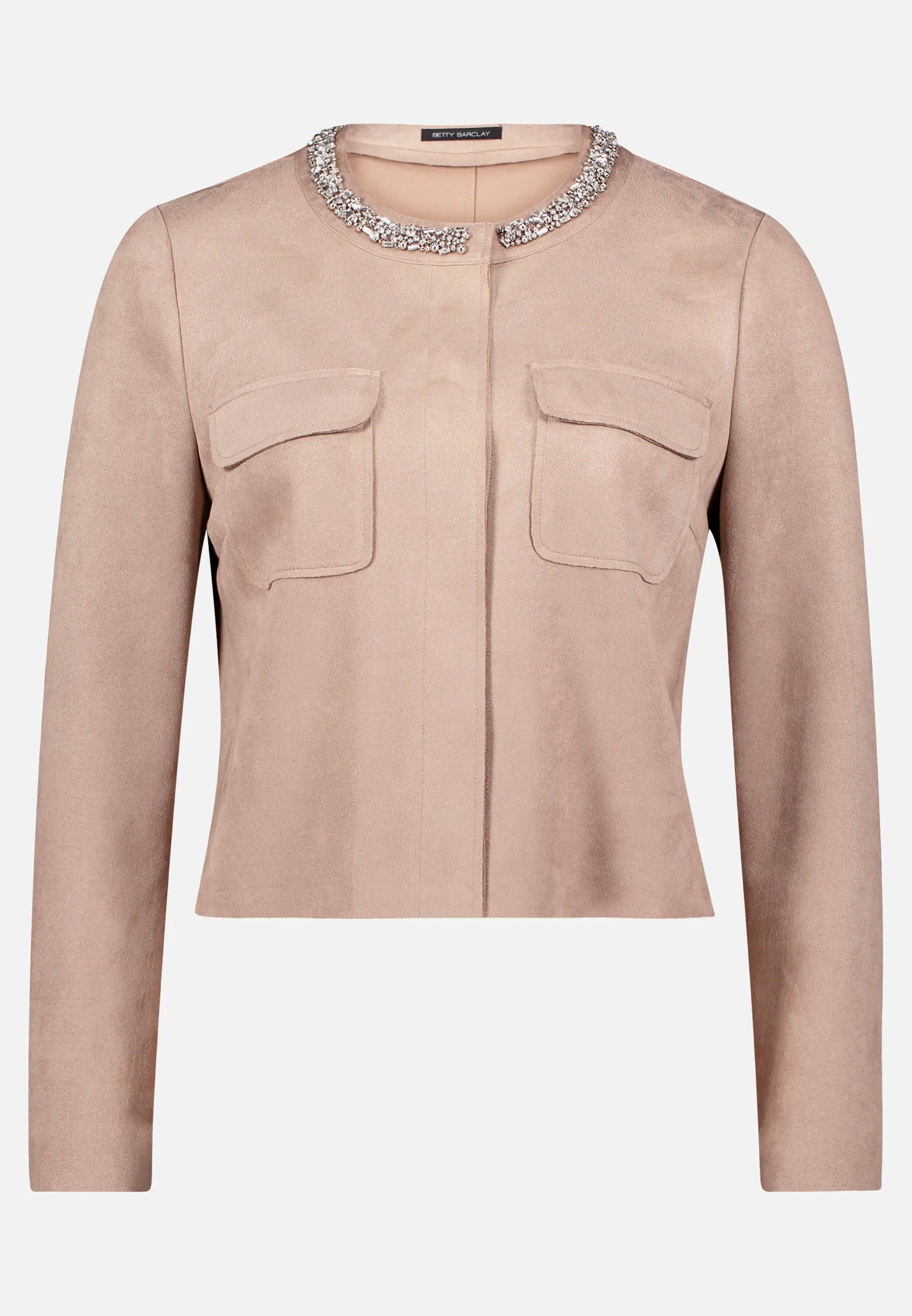 Betty Barclay_Bright Taupe_Blazer Jacket with Patch Pockets_4619-1178_7304_06