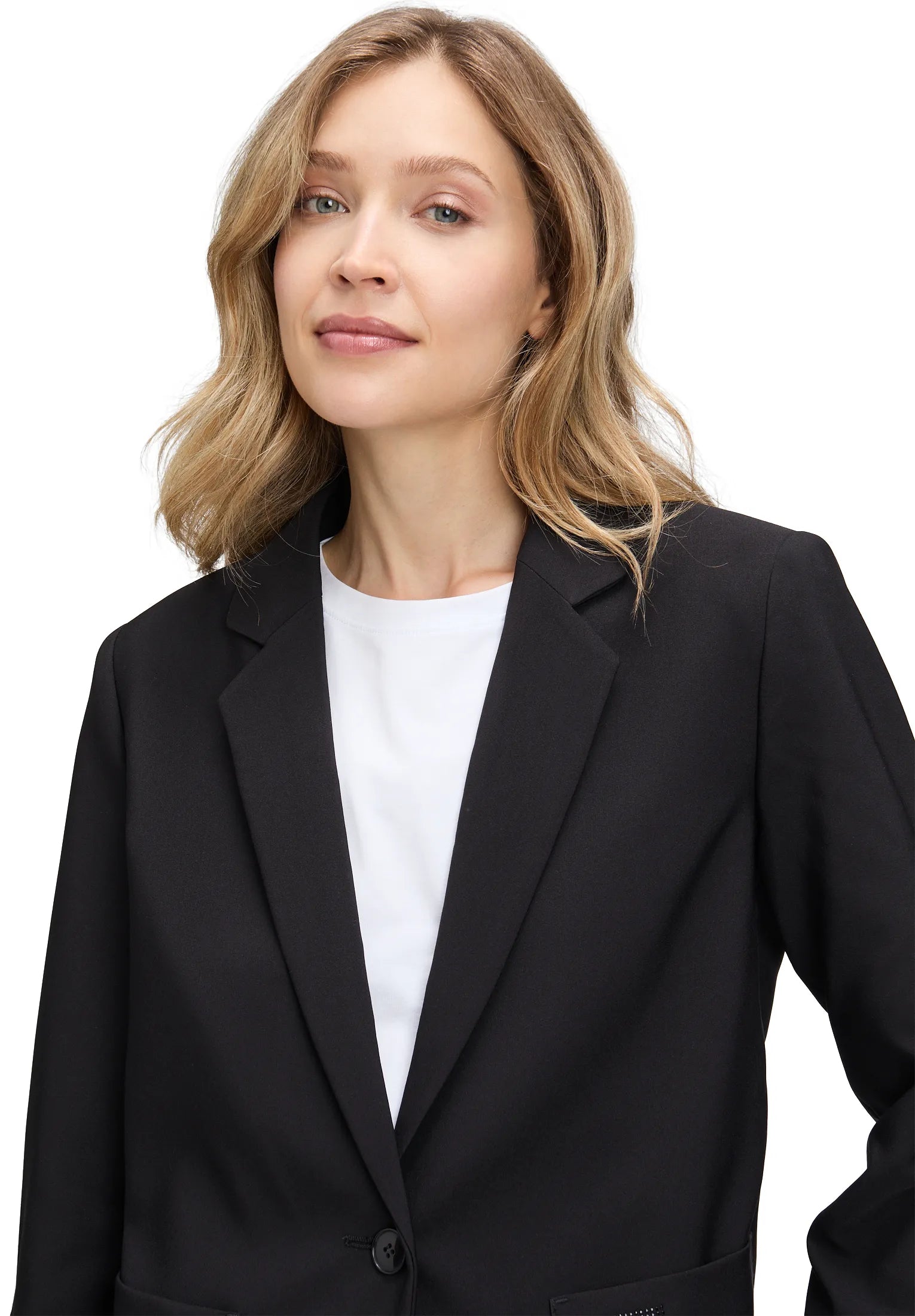 Betty Barclay_Black_Blazer Jacket Long 1/1 Sleeve_4635-2924_9045_06