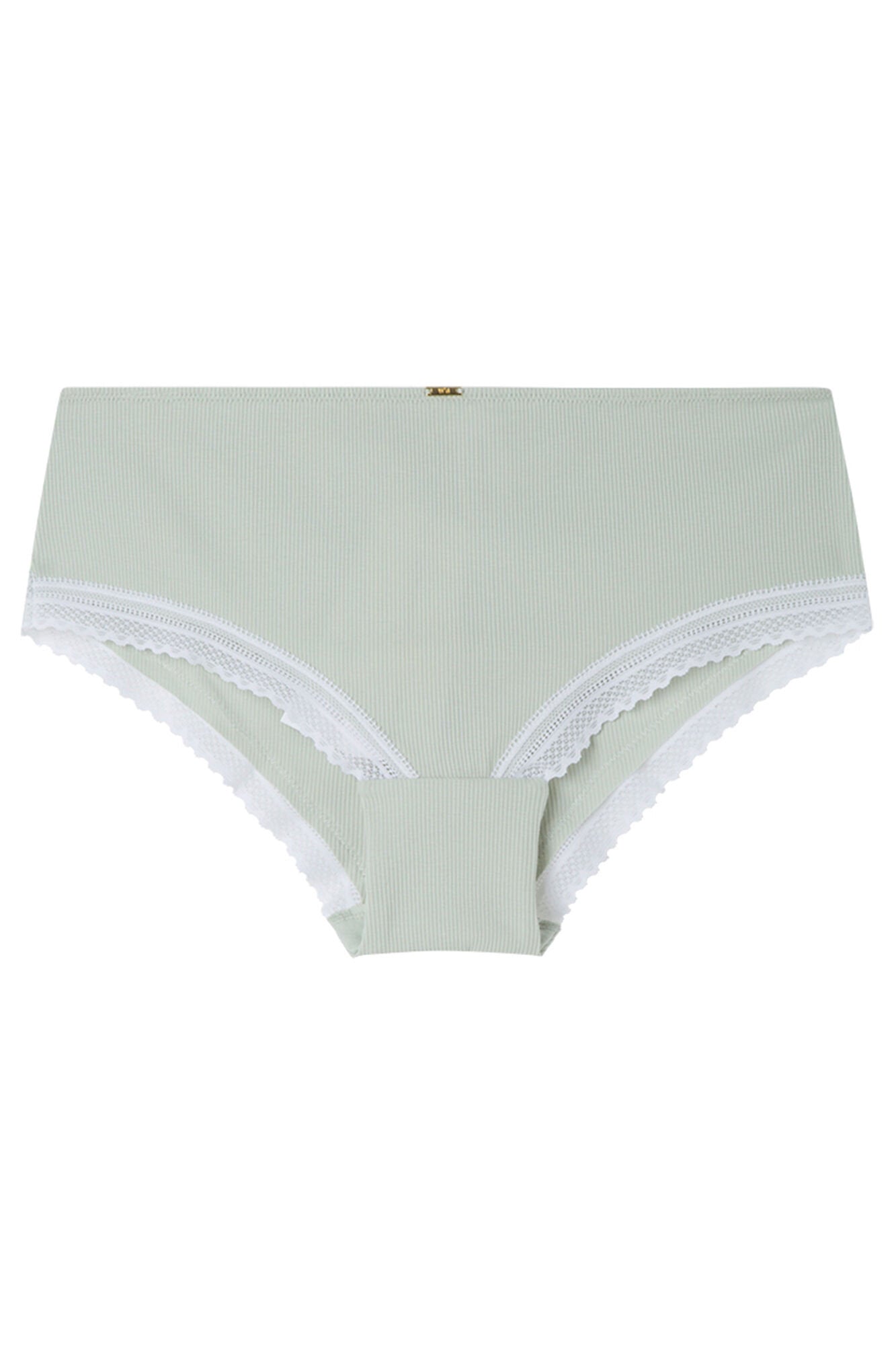 Women Secret_Green Lace Ribbed Cotton Boxers Panty_4639791_27_06