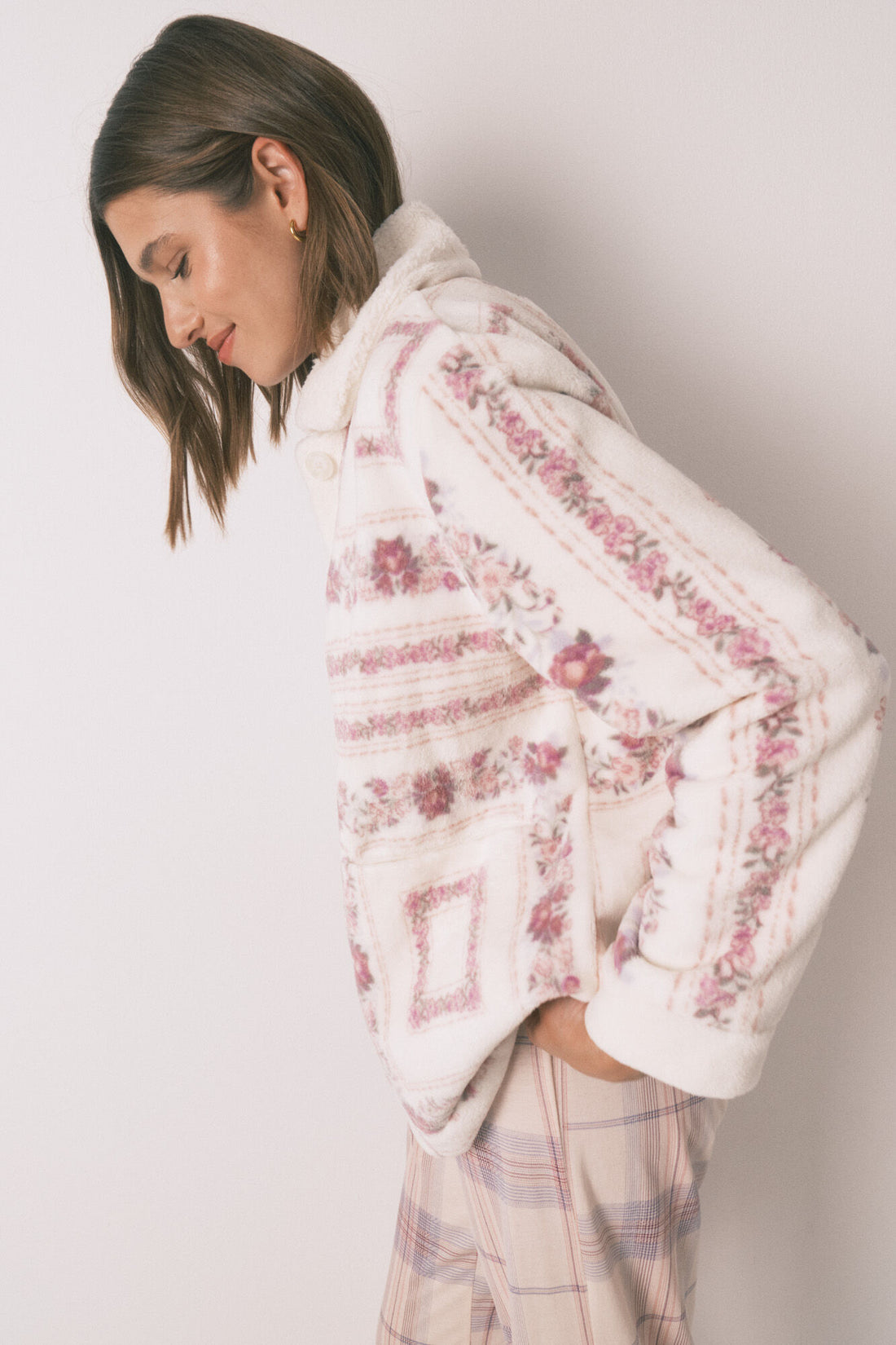 Women Secret_Pink_Pink Short Fleece Robe_4682691_71_02