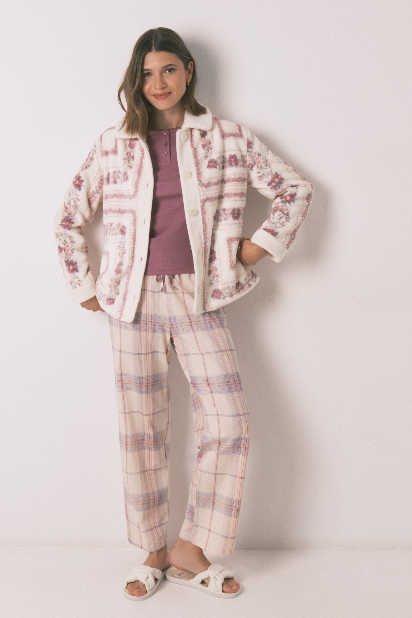 Women Secret_Pink_Pink Short Fleece Robe_4682691_71_05