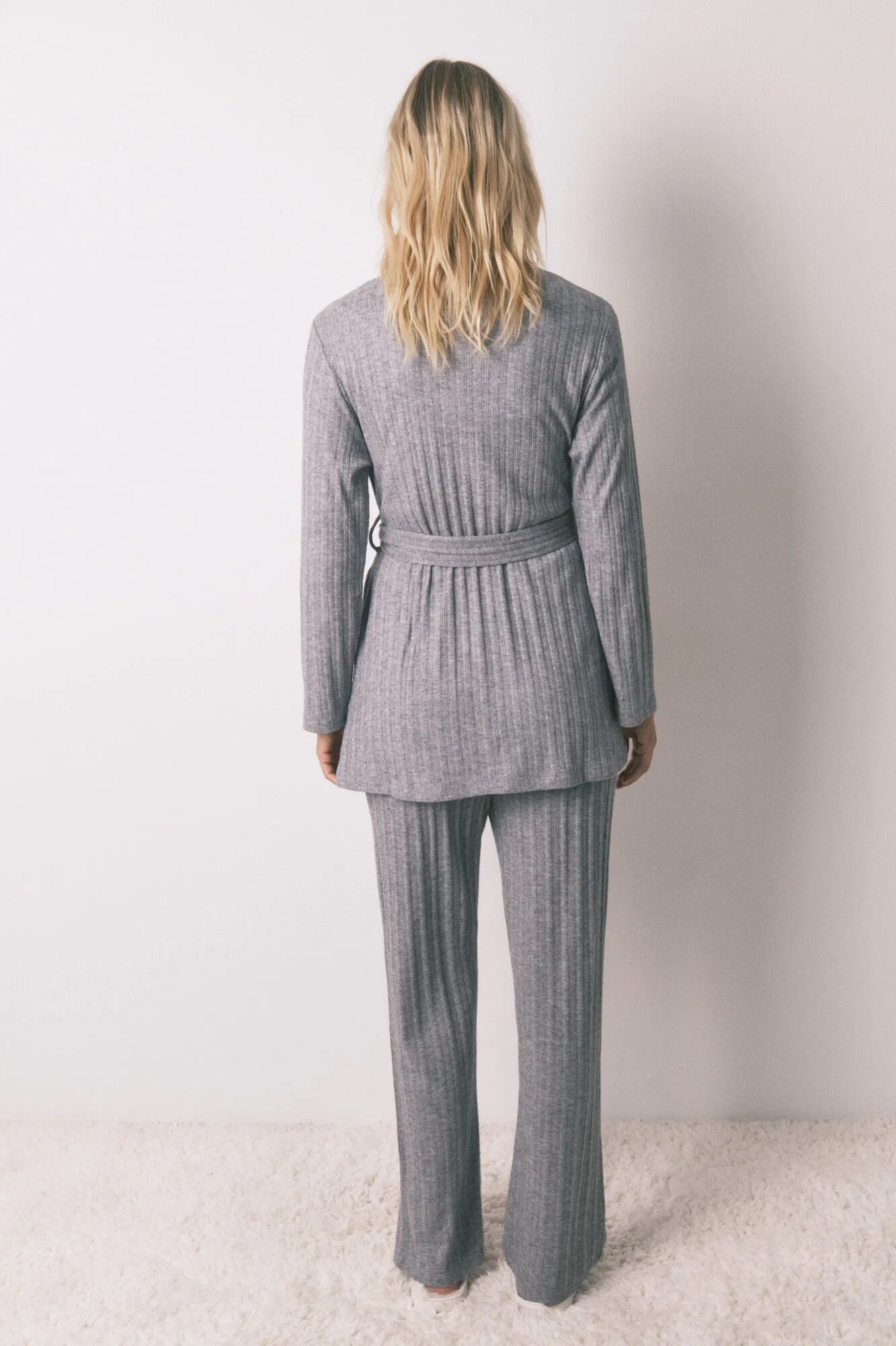 Women Secret_Medium Grey_Grey Jersey-Knit Midi Robe_4682693_46_05