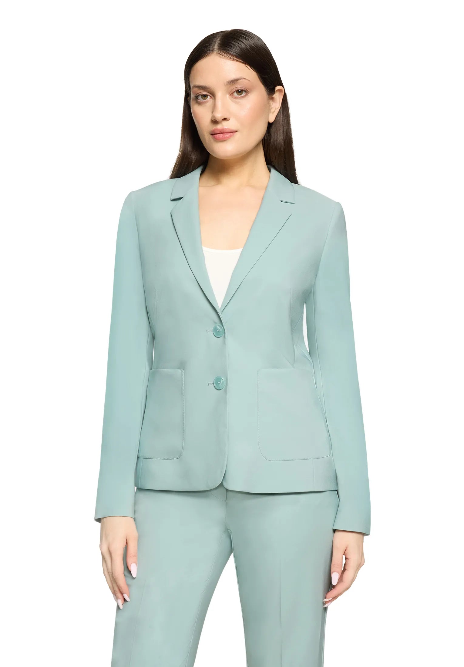 Betty Barclay Gray Mist Women Long-Sleeved Blazer Jacket SKU: 4707-1080_8270 Image 01