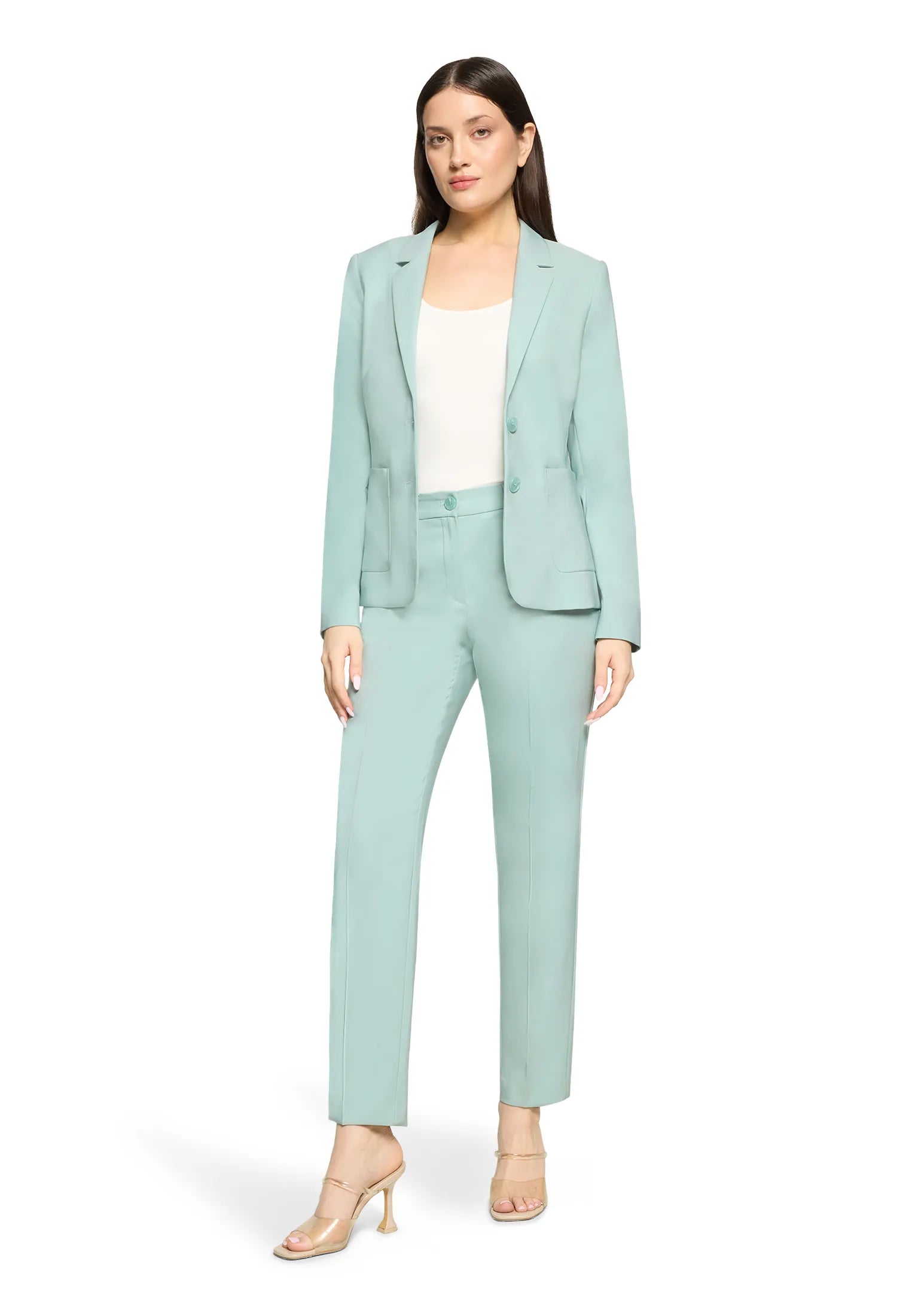 Betty Barclay Gray Mist Women Long-Sleeved Blazer Jacket SKU: 4707-1080_8270 Image 02