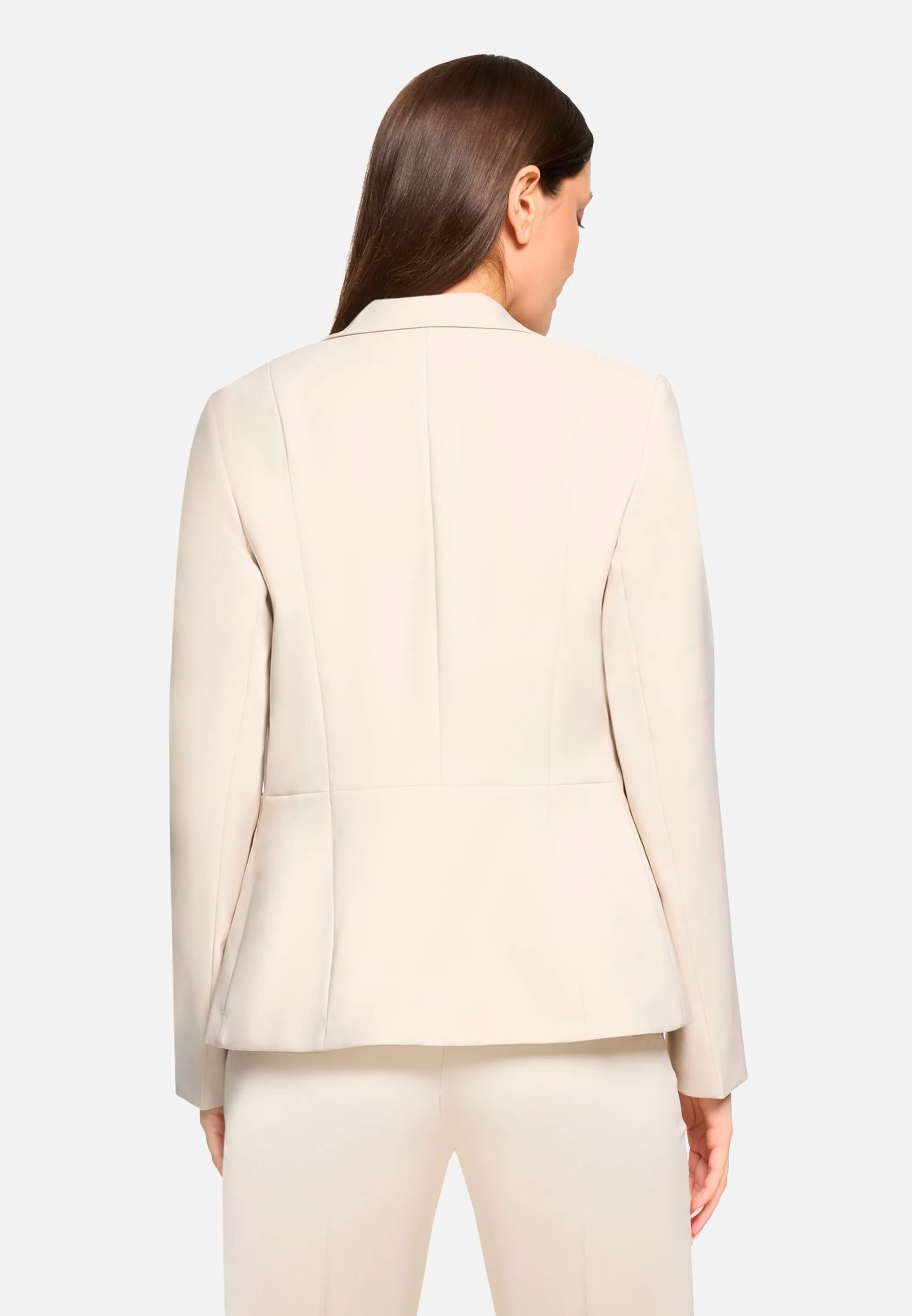 Betty Barclay Light Beige Women Long-Sleeved Blazer Jacket SKU: 4707-1080_9106 Image 03