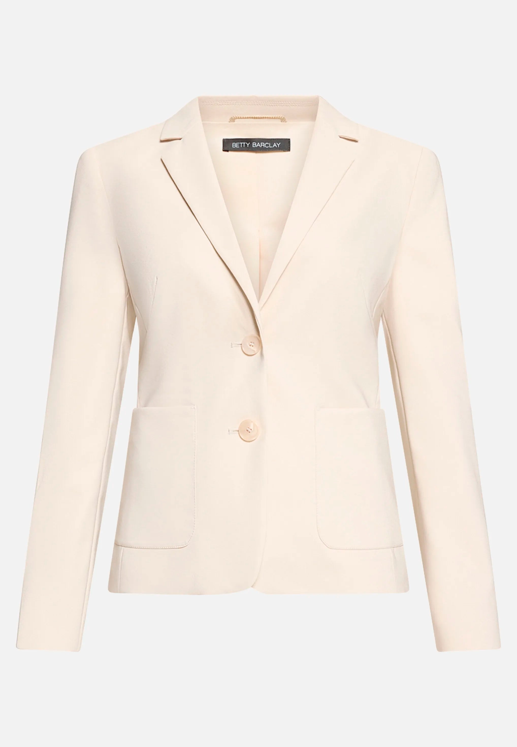 Betty Barclay Light Beige Women Long-Sleeved Blazer Jacket SKU: 4707-1080_9106 Image 04