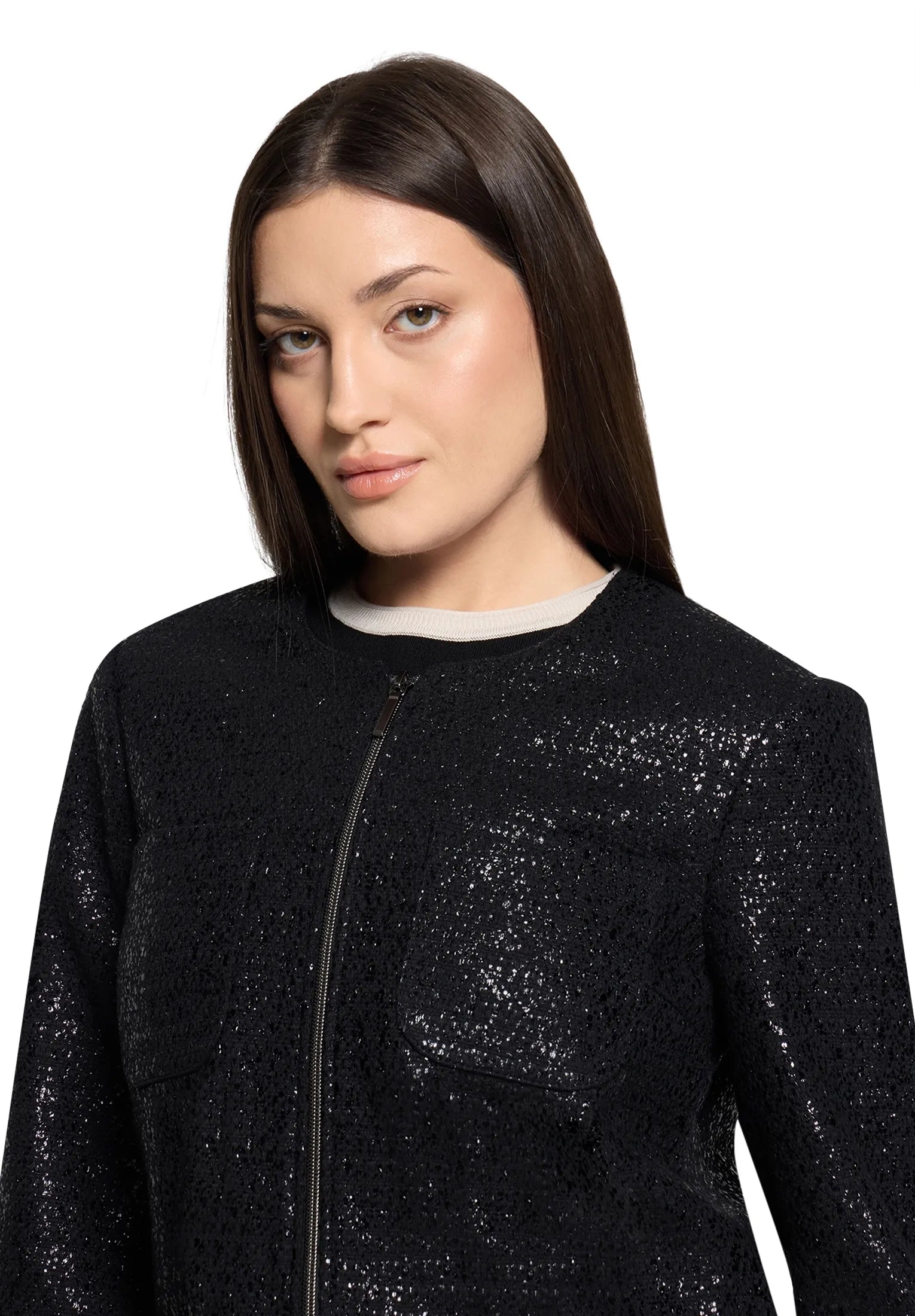 Betty Barclay Black Women Blazer Jacket Long 3/4 Sleeve SKU: 4720-1615_9045 Image 01