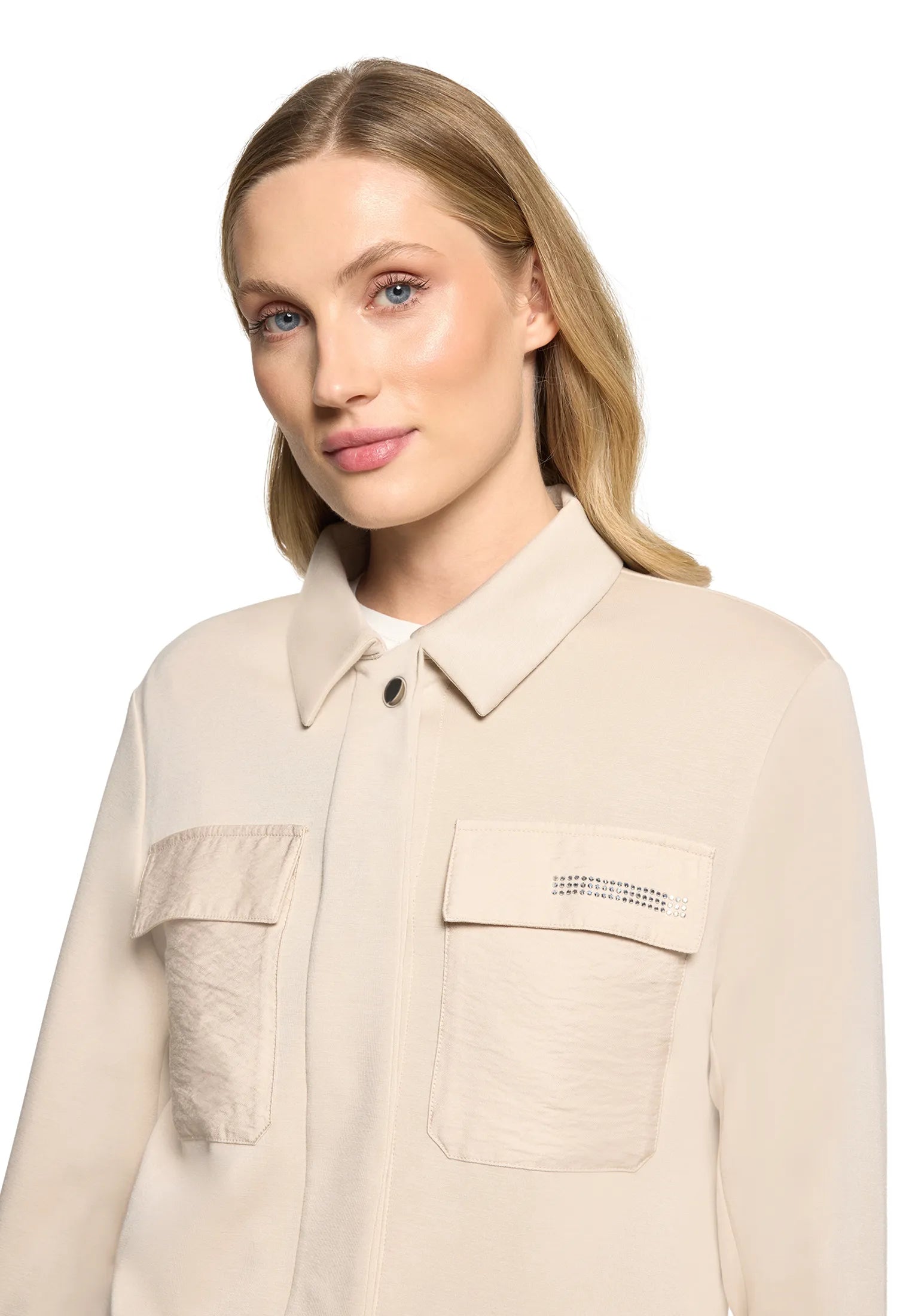Betty Barclay Light Beige Women Blazer Jacket Short 1/1 Sleeve SKU: 4734-1837_9106 Image 06