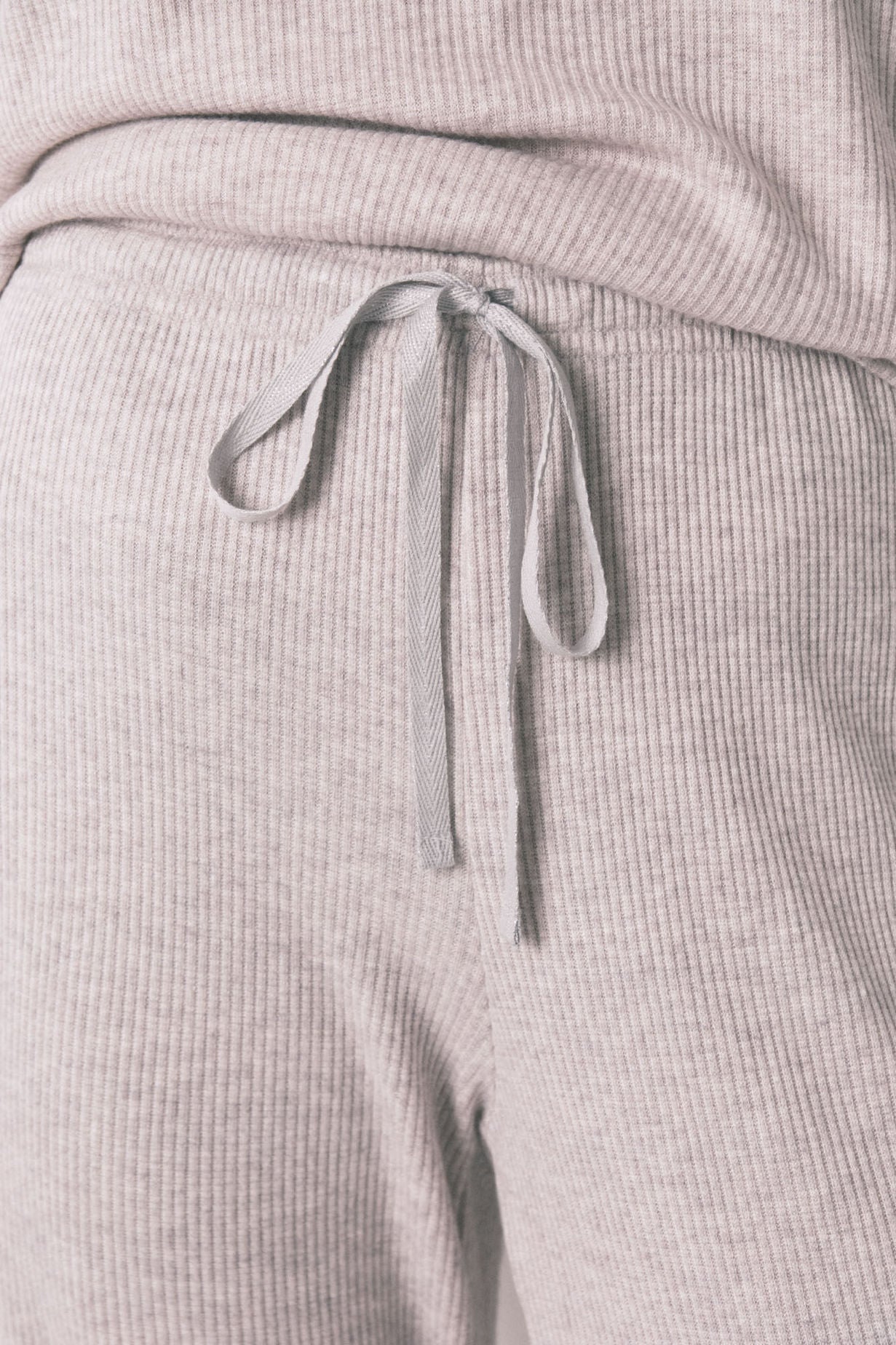Women Secret_Medium Grey_Long Grey Brushed Ribbed Pajamas_4752535_46_04