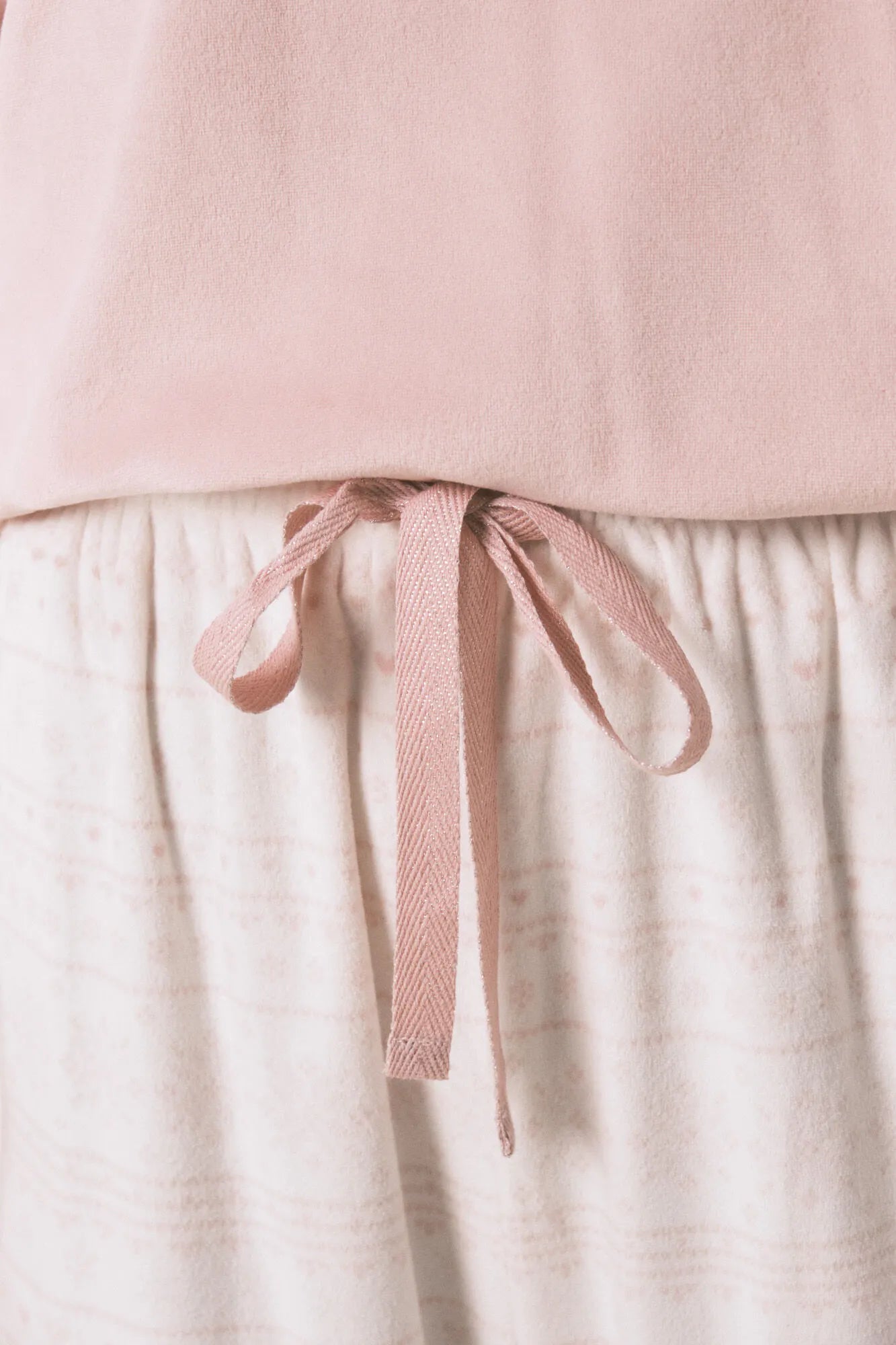 Women Secret_Pink_Soft Fleece Long Pyjamas with Pink Border Print_4752547_71_04