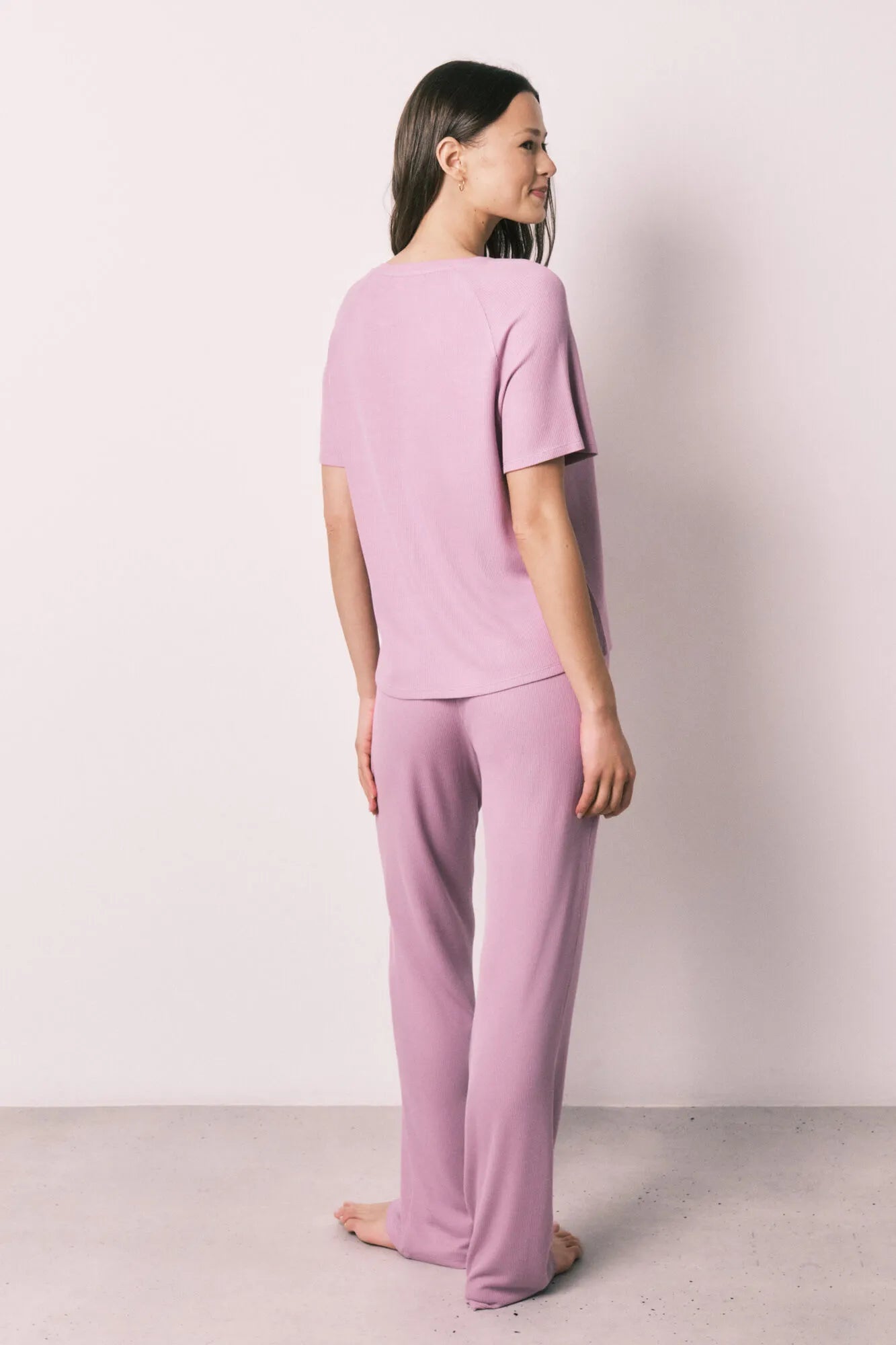 Women Secret Pink Women Pink Waffle Texture Capri Pyjamas SKU: 4753109_72 Image 07