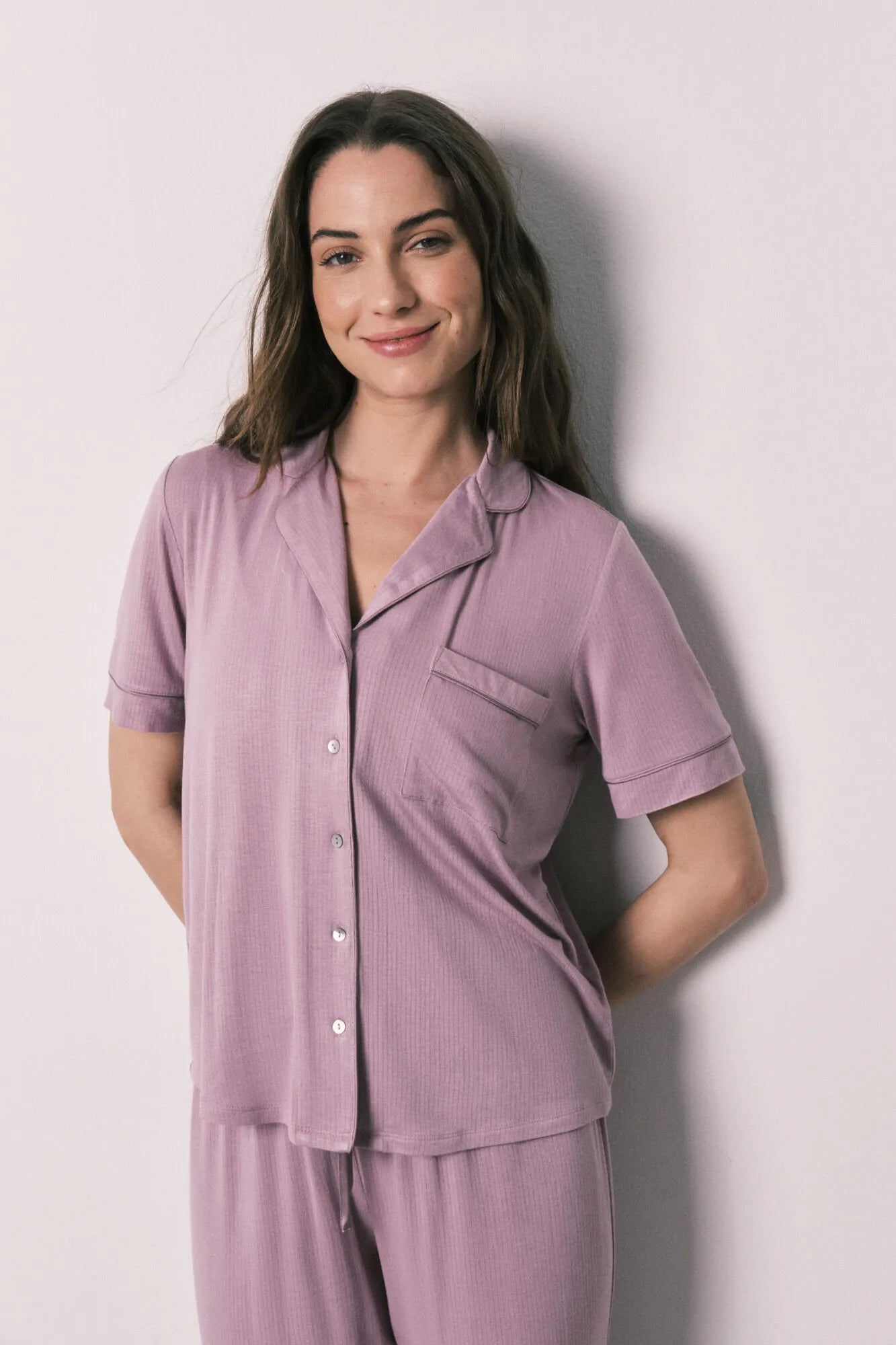 Women Secret Pink Women Pink Soft Touch Classic Capri Pyjamas SKU: 4753117_73 Image 03