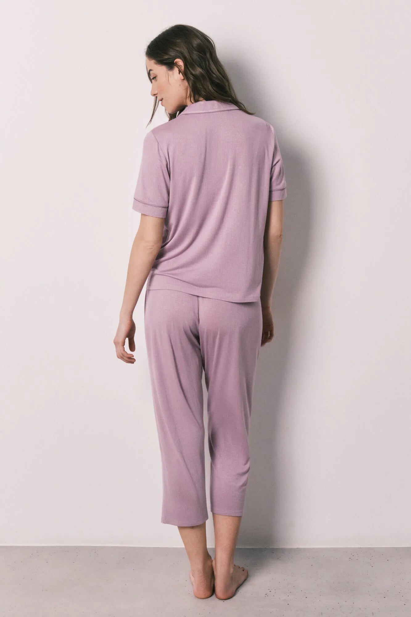 Women Secret Pink Women Pink Soft Touch Classic Capri Pyjamas SKU: 4753117_73 Image 05