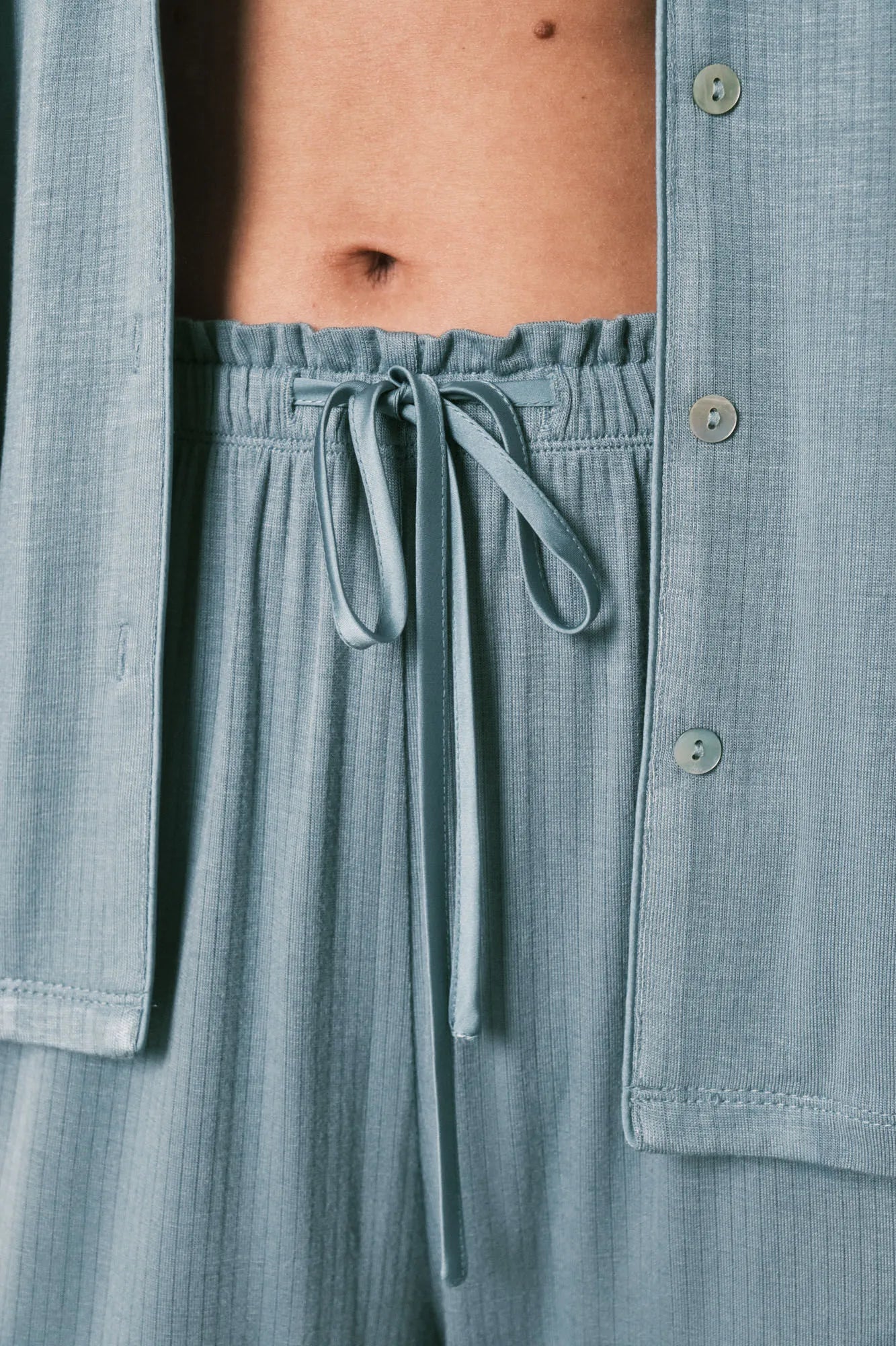 Women Secret Medium Blue Women Blue Soft Touch Capri Classic Pyjamas SKU: 4753118_15 Image 03