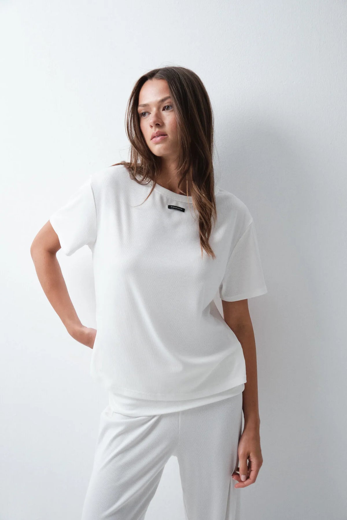 Women Secret Ivory Women White Lounge Long Pyjamas SKU: 4754188_96 Image 04